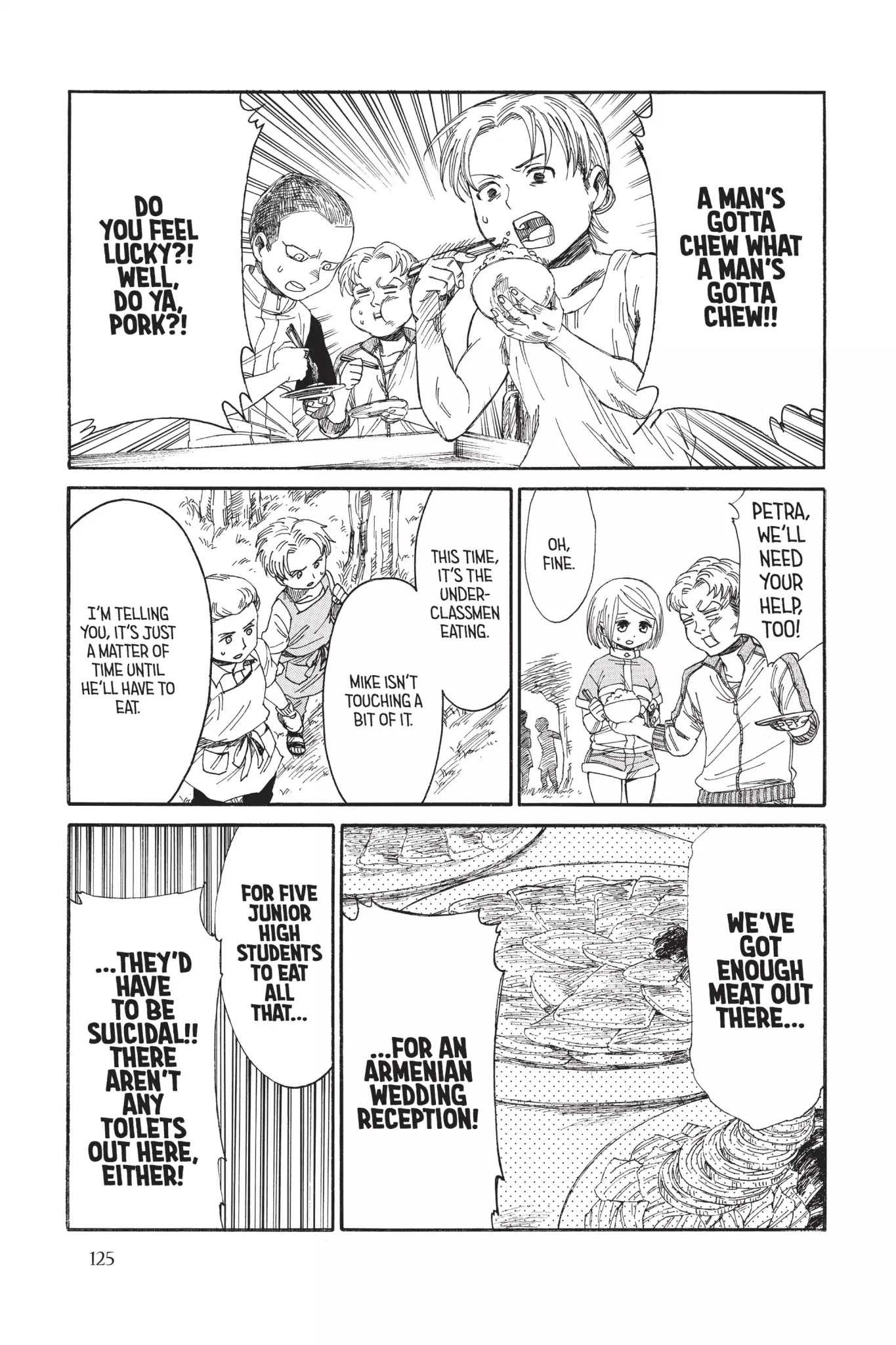 Attack on Titan: Junior High Chapter 22 page 9 - Chapter 22: Vol.2 22nd Period: Tastes Like Mother's Cooking, But She's Not The One Making It