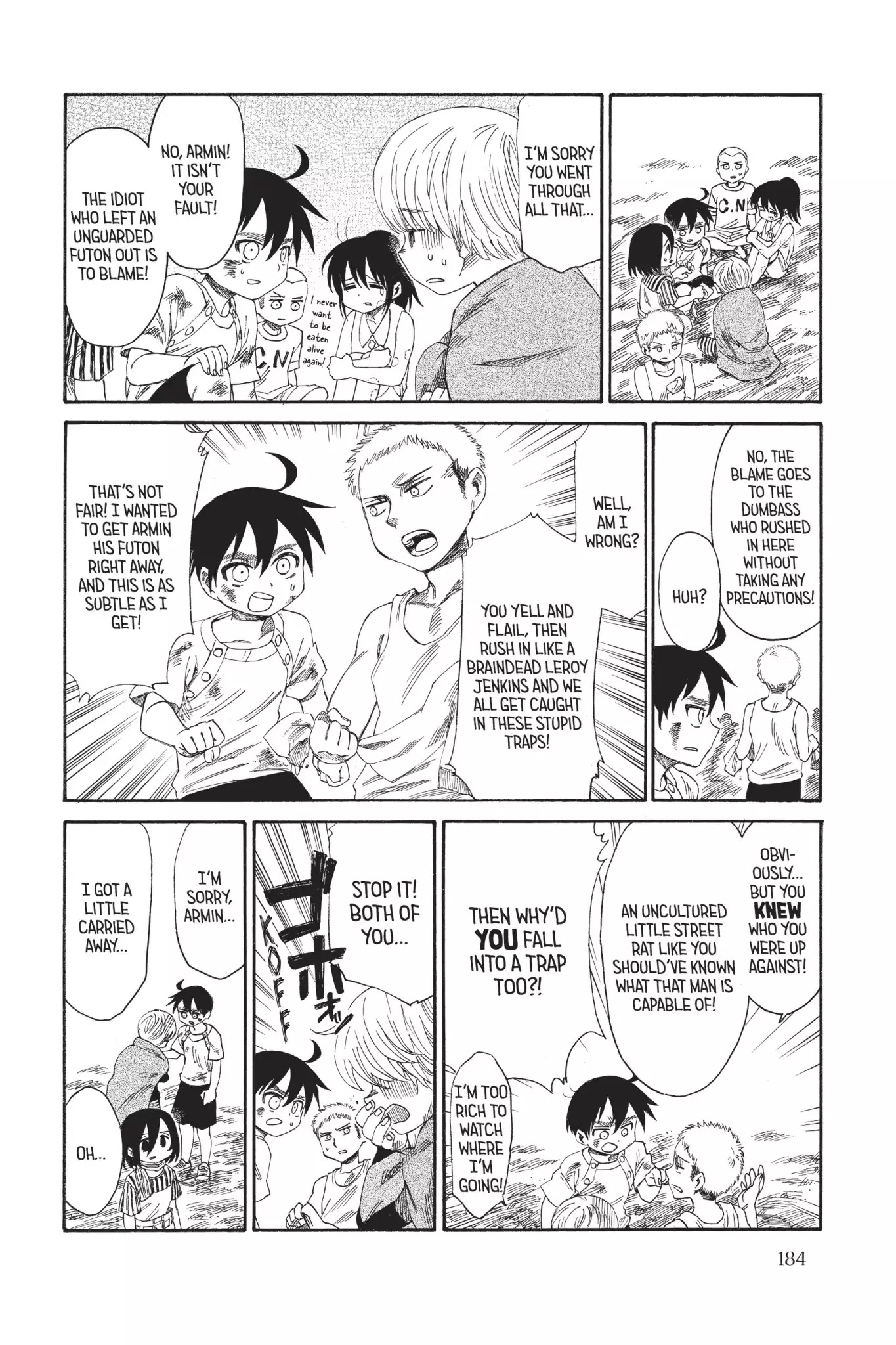 Attack on Titan: Junior High Chapter 24 page 16 - Chapter 24: Vol.2 24th Period: Summer Futon Rescue Mission