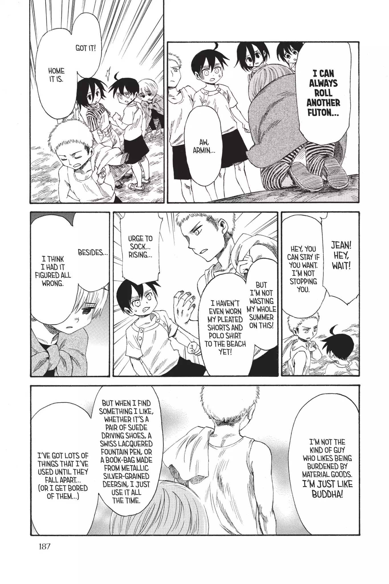 Attack on Titan: Junior High Chapter 24 page 19 - Chapter 24: Vol.2 24th Period: Summer Futon Rescue Mission
