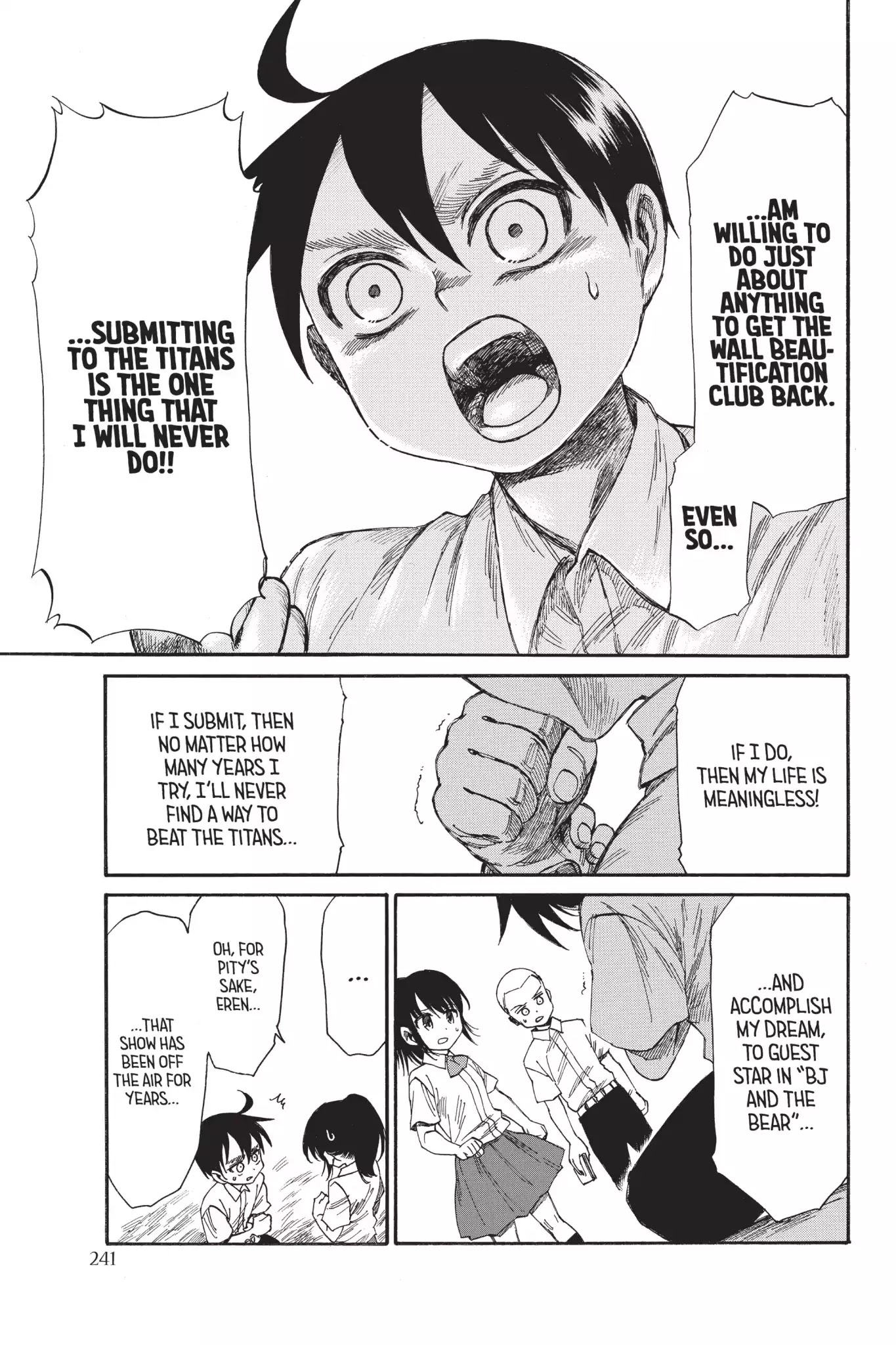Attack on Titan: Junior High Chapter 26 page 21 - Chapter 26: Vol.2 26th Period: Far Out, Mr. Hannes