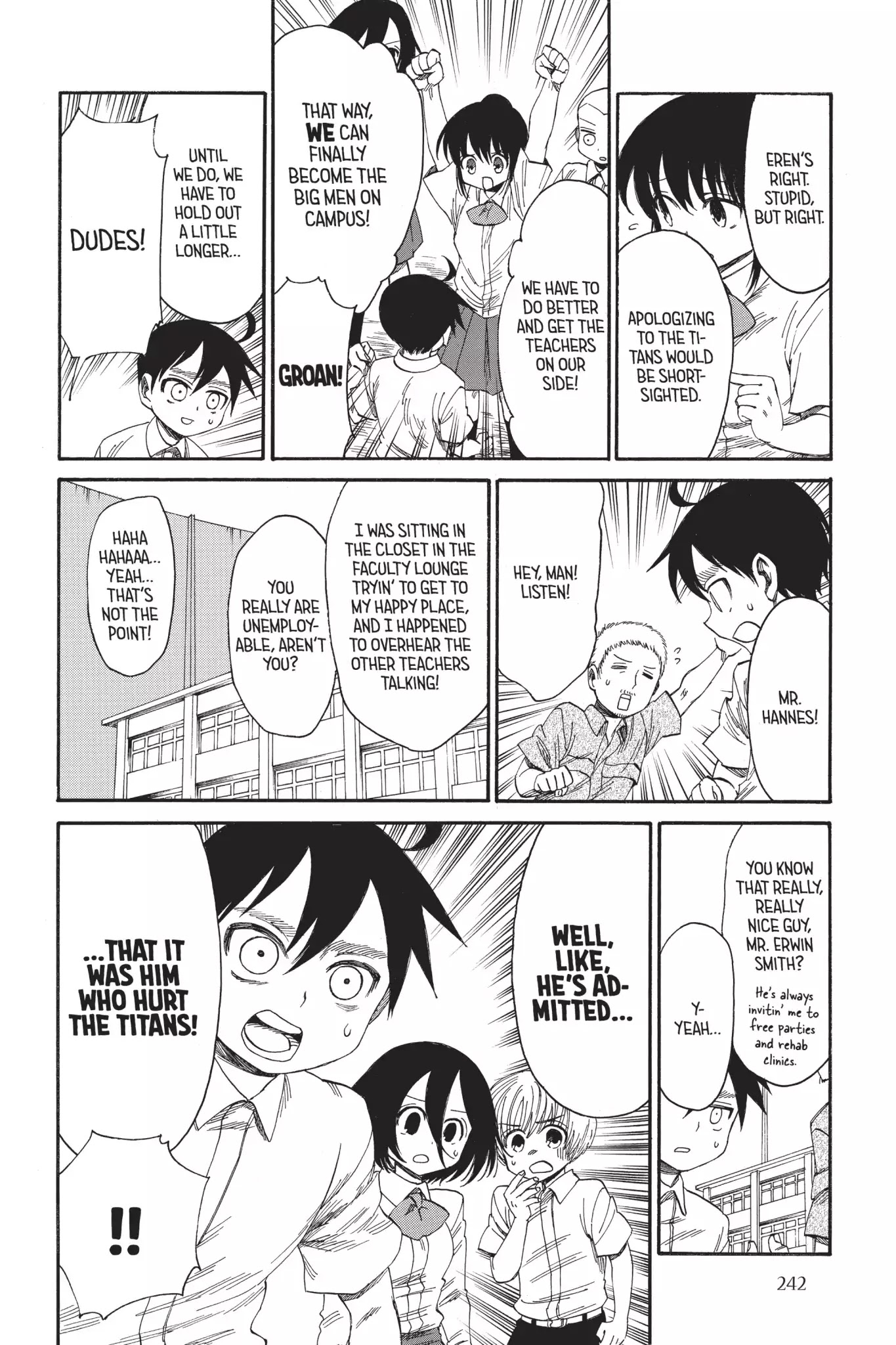 Attack on Titan: Junior High Chapter 26 page 22 - Chapter 26: Vol.2 26th Period: Far Out, Mr. Hannes