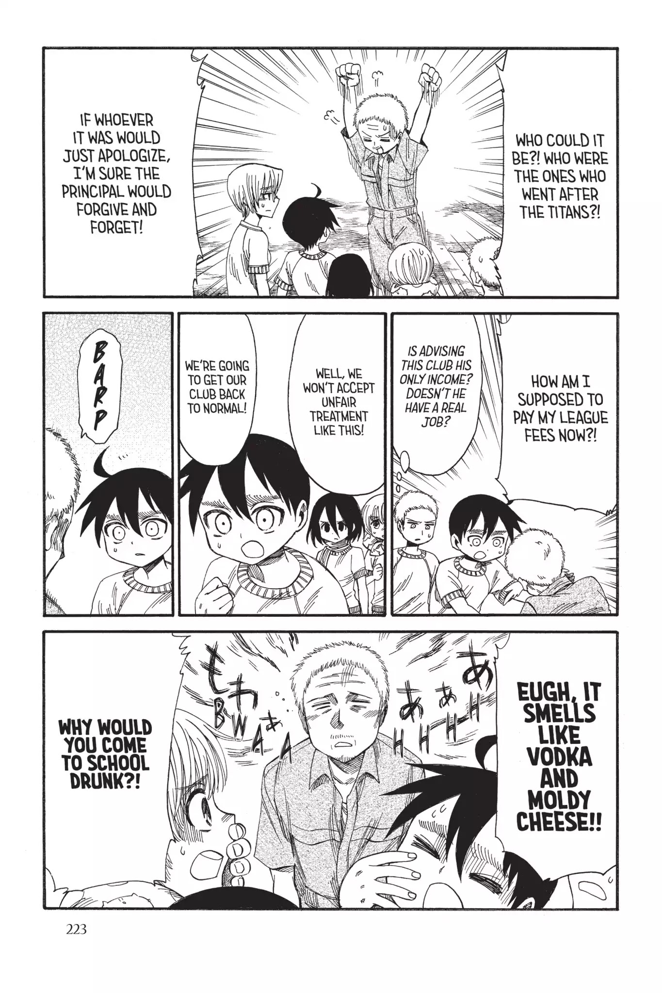 Attack on Titan: Junior High Chapter 26 page 3 - Chapter 26: Vol.2 26th Period: Far Out, Mr. Hannes