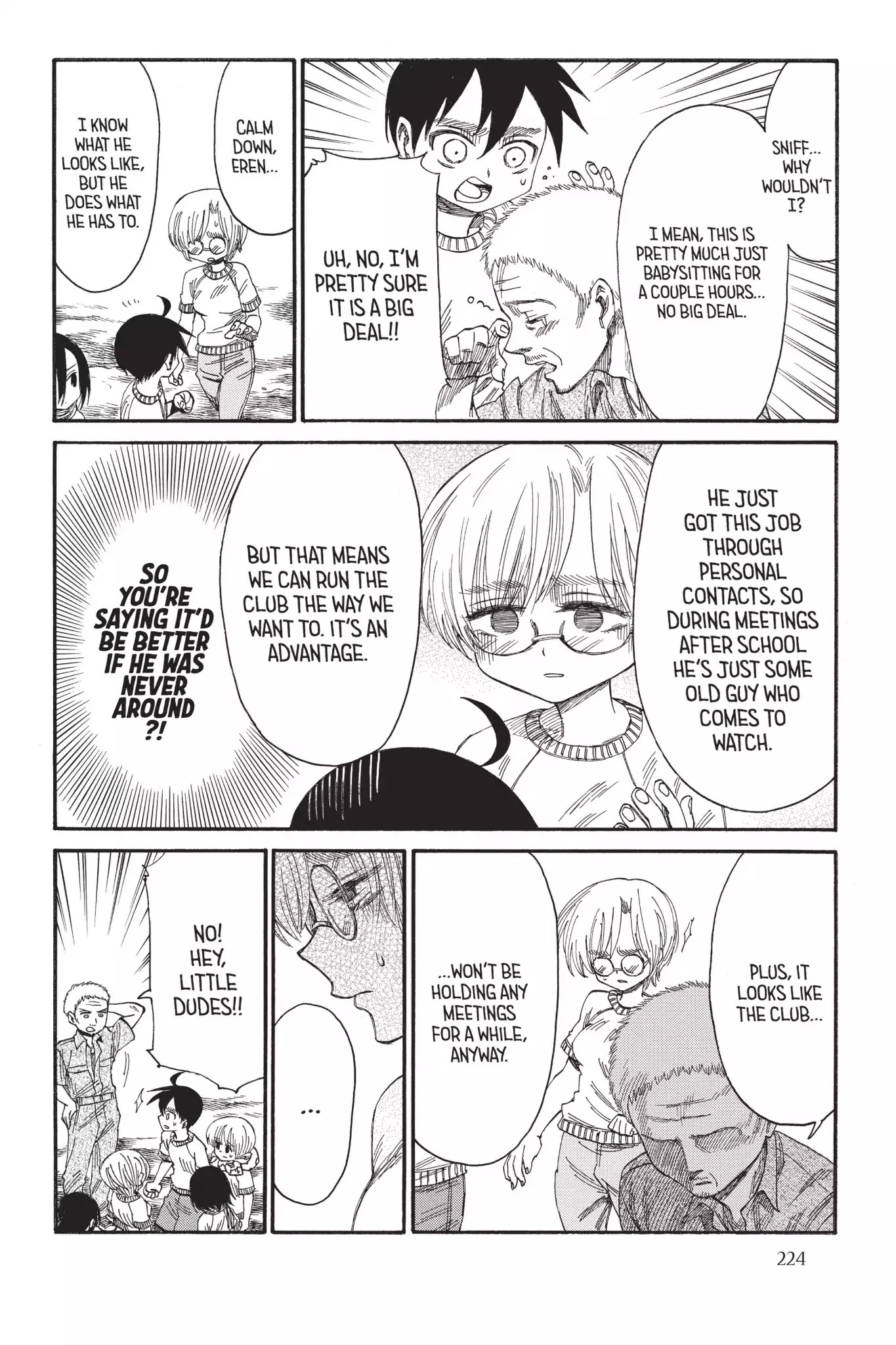 Attack on Titan: Junior High Chapter 26 page 4 - Chapter 26: Vol.2 26th Period: Far Out, Mr. Hannes
