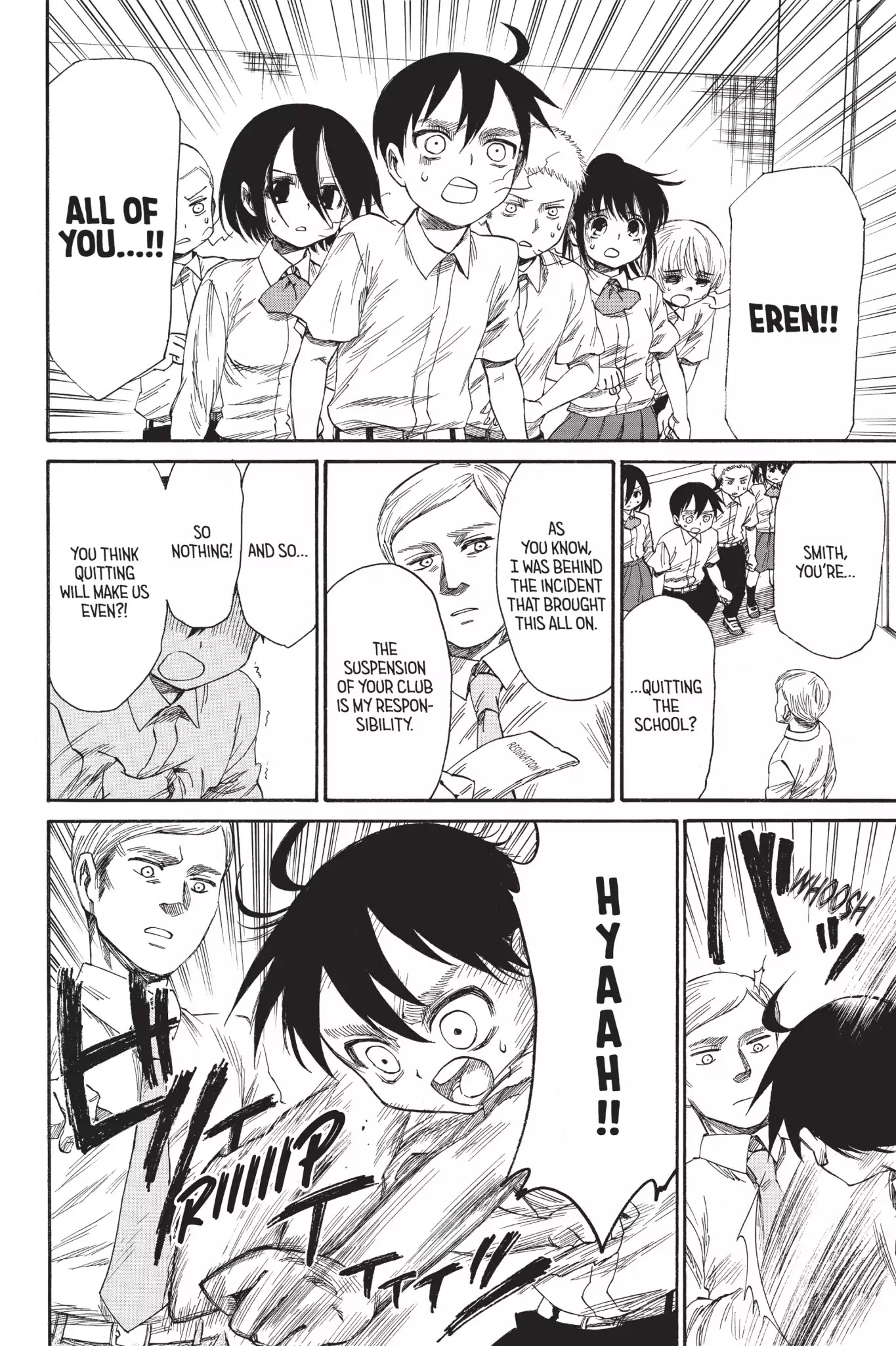 Attack on Titan: Junior High Chapter 27 page 14 - Chapter 27: Vol.2 27th Period: Goodbye, Mr. Smith