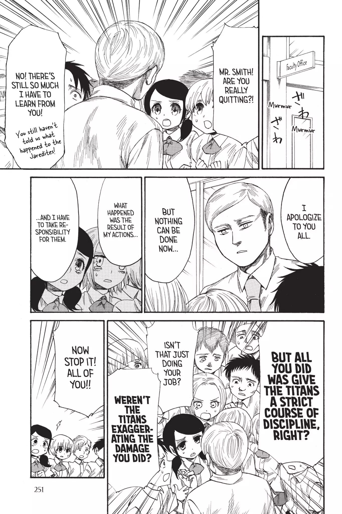 Attack on Titan: Junior High Chapter 27 page 9 - Chapter 27: Vol.2 27th Period: Goodbye, Mr. Smith