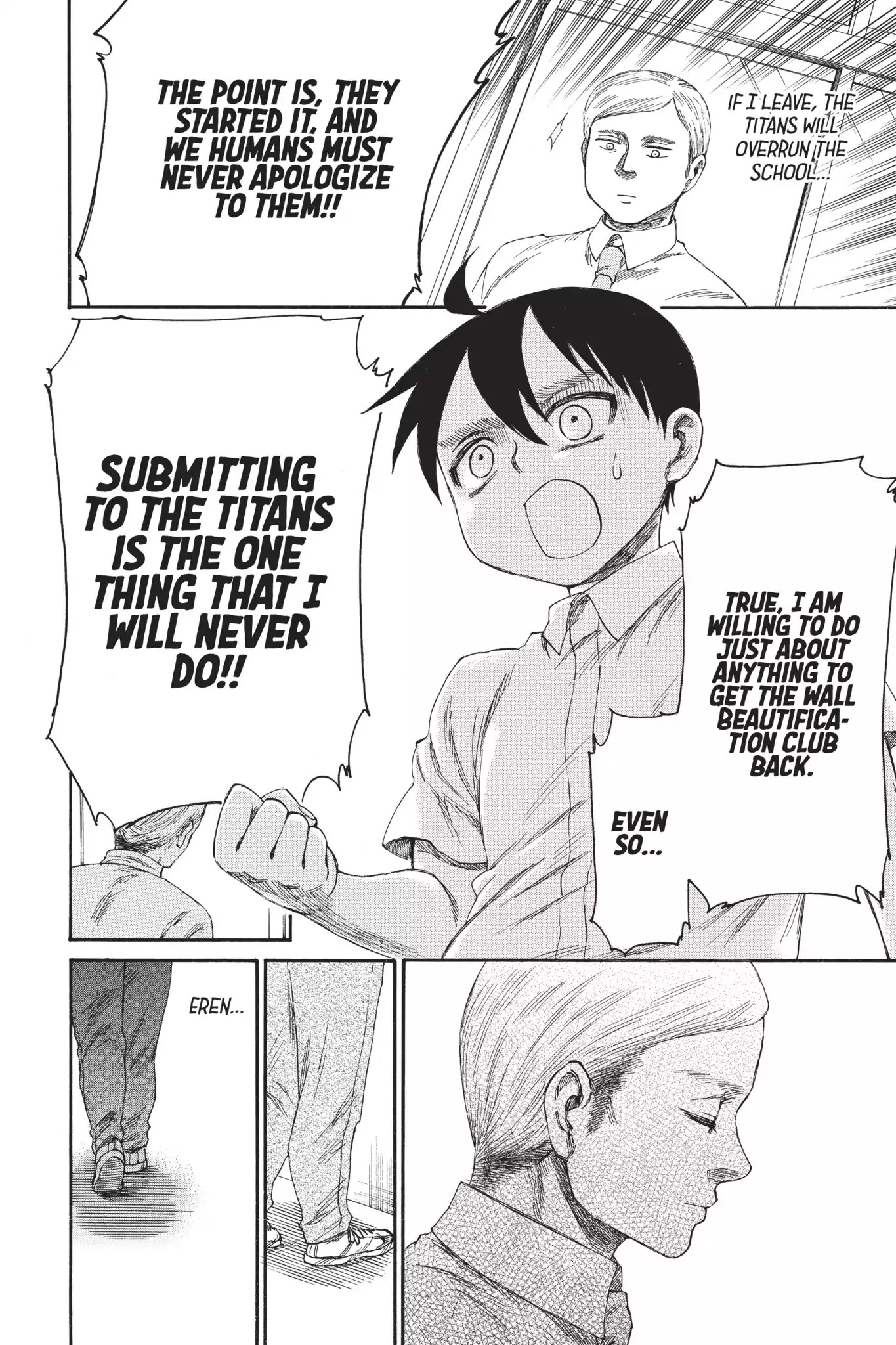 Attack on Titan: Junior High Chapter 28 page 10 - Chapter 28: Vol.2 28th Period: Give Back That Resignation Letter !