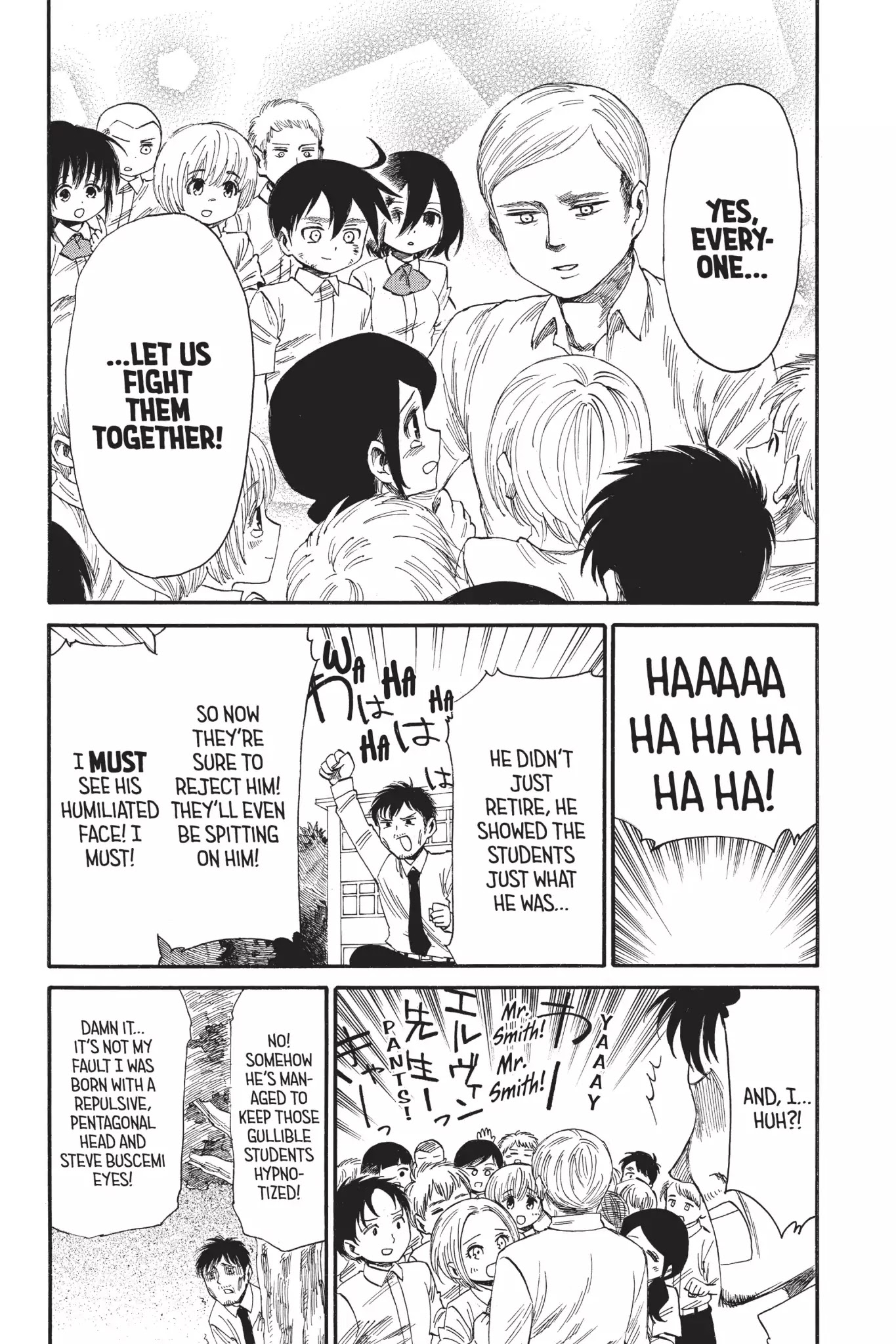 Attack on Titan: Junior High Chapter 28 page 20 - Chapter 28: Vol.2 28th Period: Give Back That Resignation Letter !