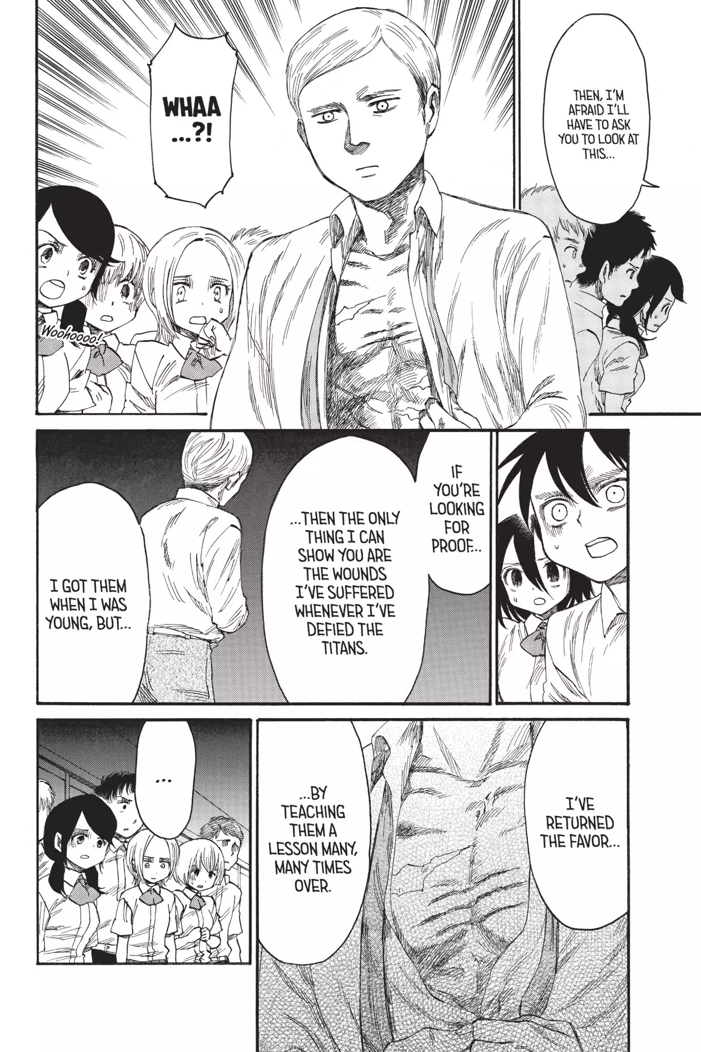 Attack on Titan: Junior High Chapter 28 page 4 - Chapter 28: Vol.2 28th Period: Give Back That Resignation Letter !