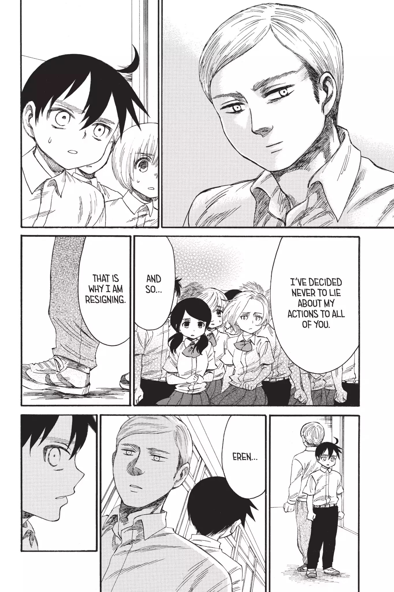 Attack on Titan: Junior High Chapter 28 page 6 - Chapter 28: Vol.2 28th Period: Give Back That Resignation Letter !