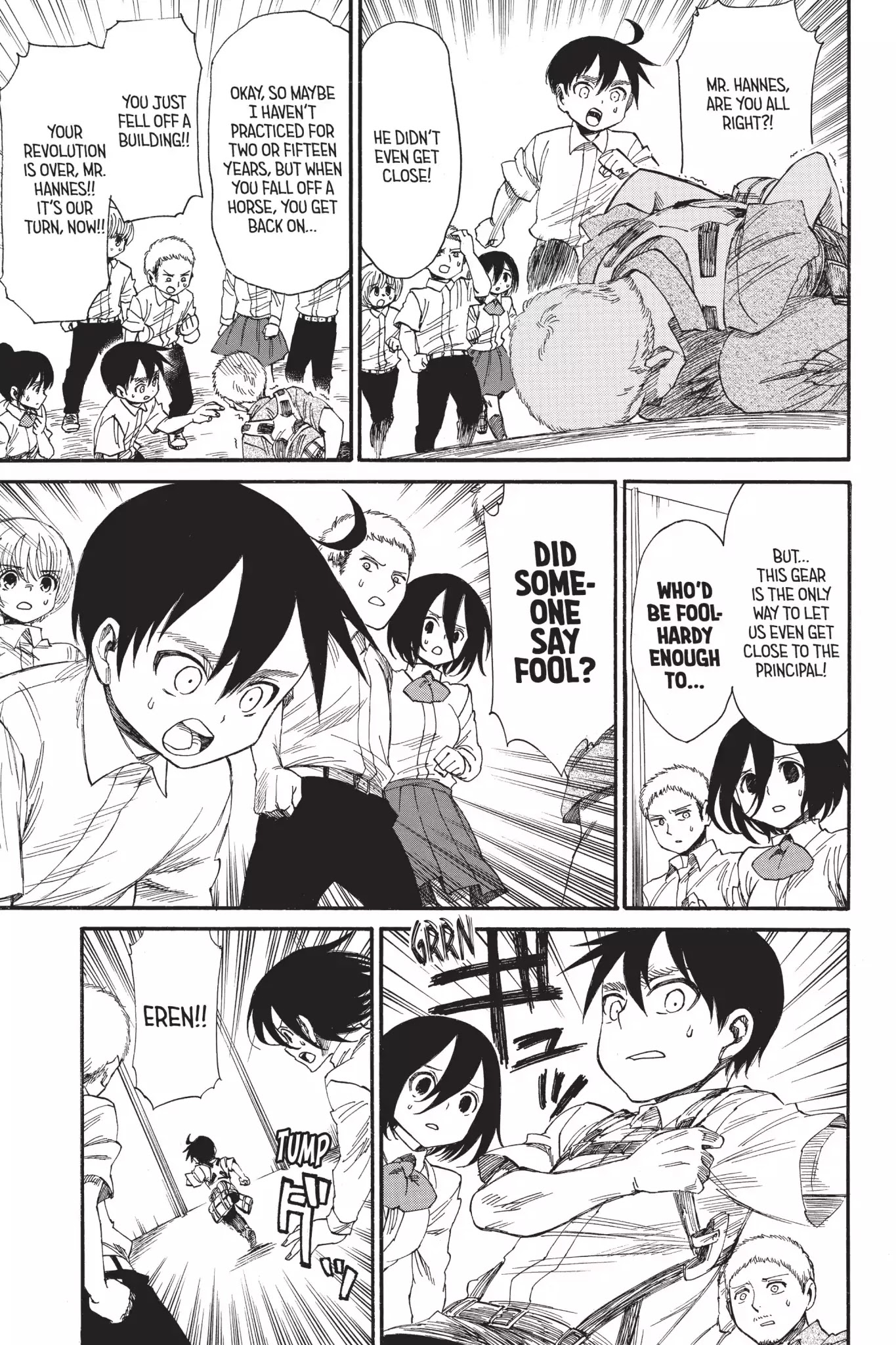 Attack on Titan: Junior High Chapter 29 page 5 - Chapter 29: Vol.2 29th Period: Might As Well Jump