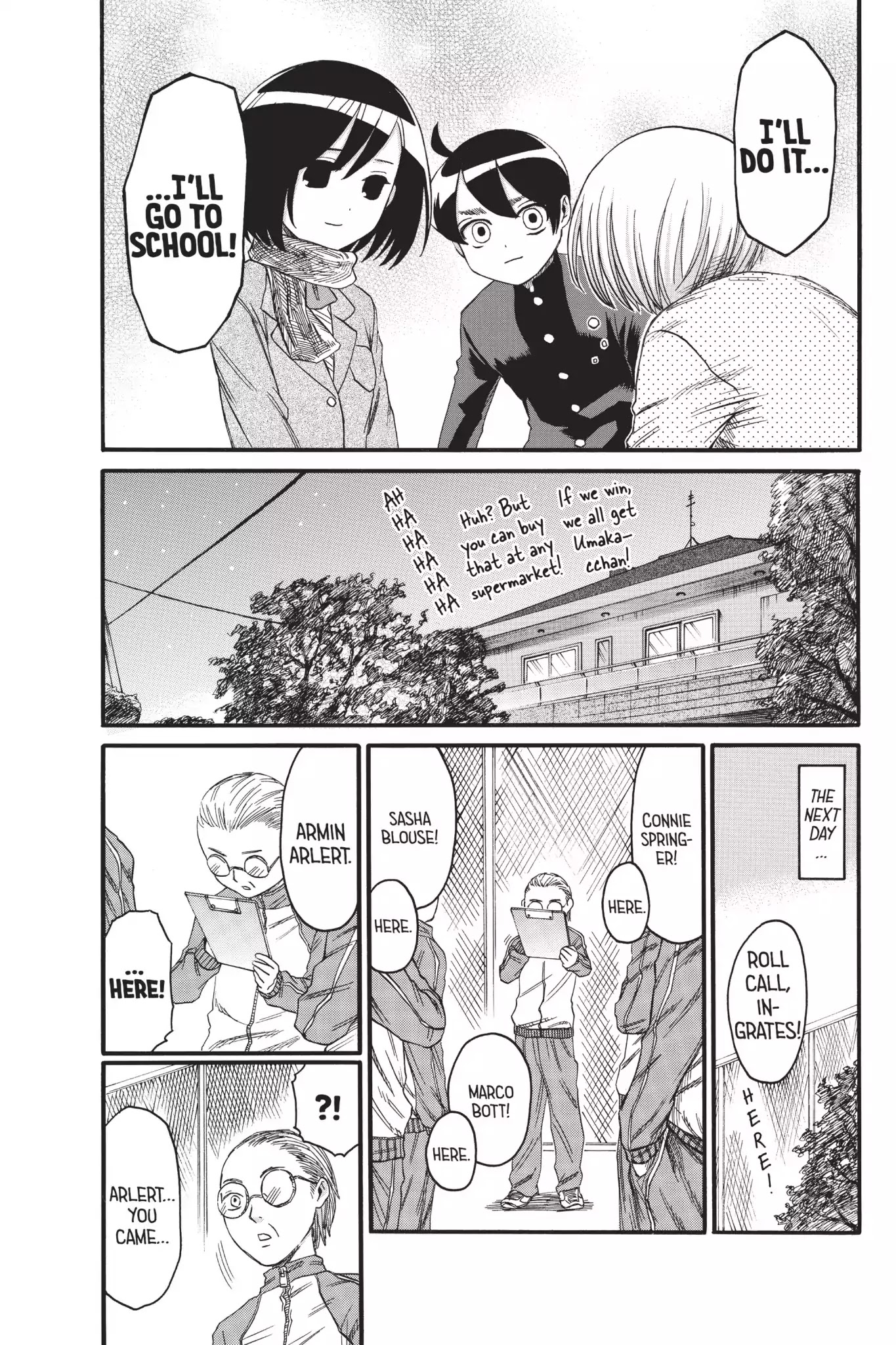 Attack on Titan: Junior High Chapter 3 page 17 - Chapter 3: Vol.1 3rd Period: Grandpa Arlert