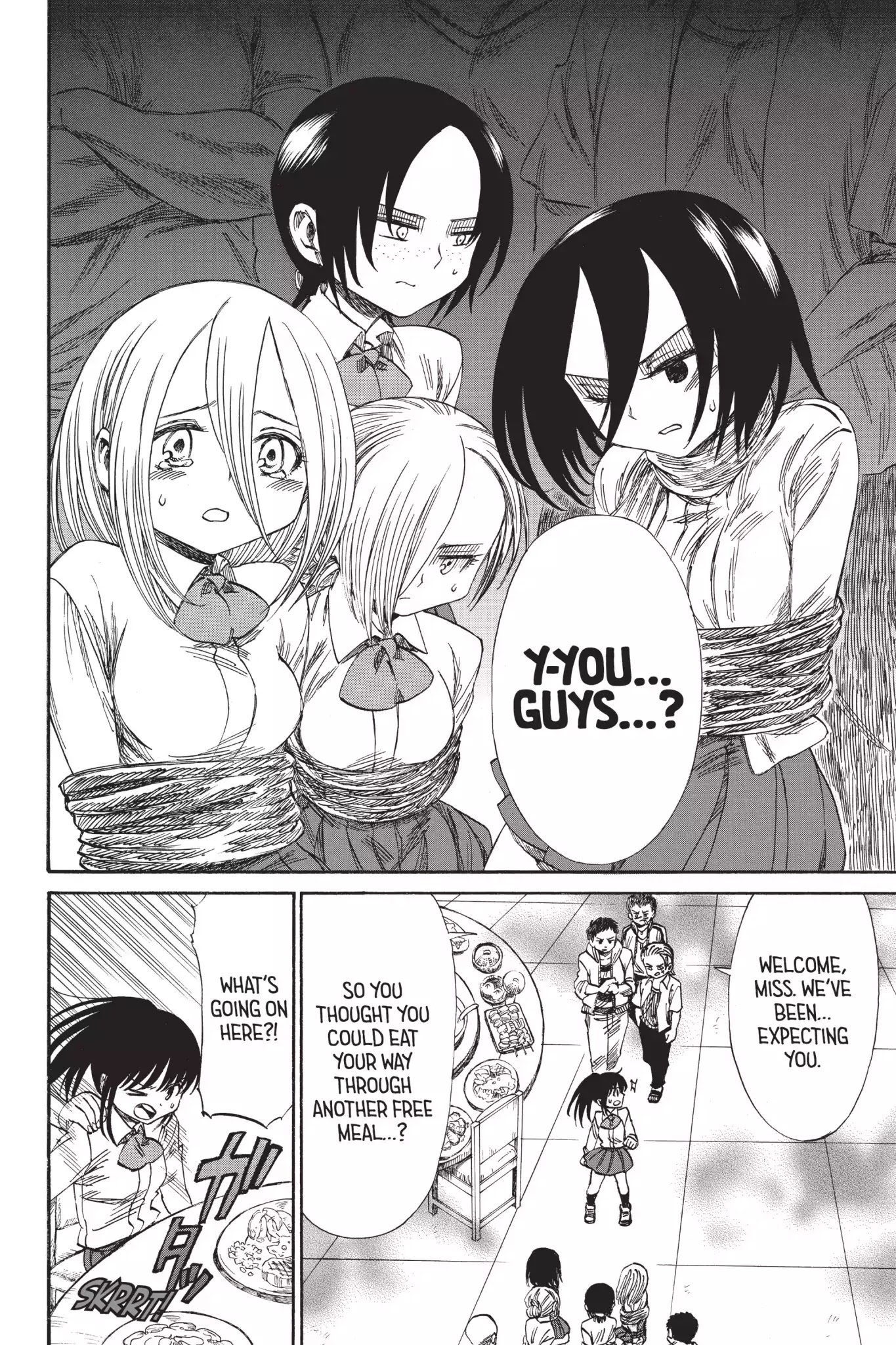 Attack on Titan: Junior High Chapter 32.6 page 10 - Chapter 32.6: Field Trip 2: Food Right! Sasha
