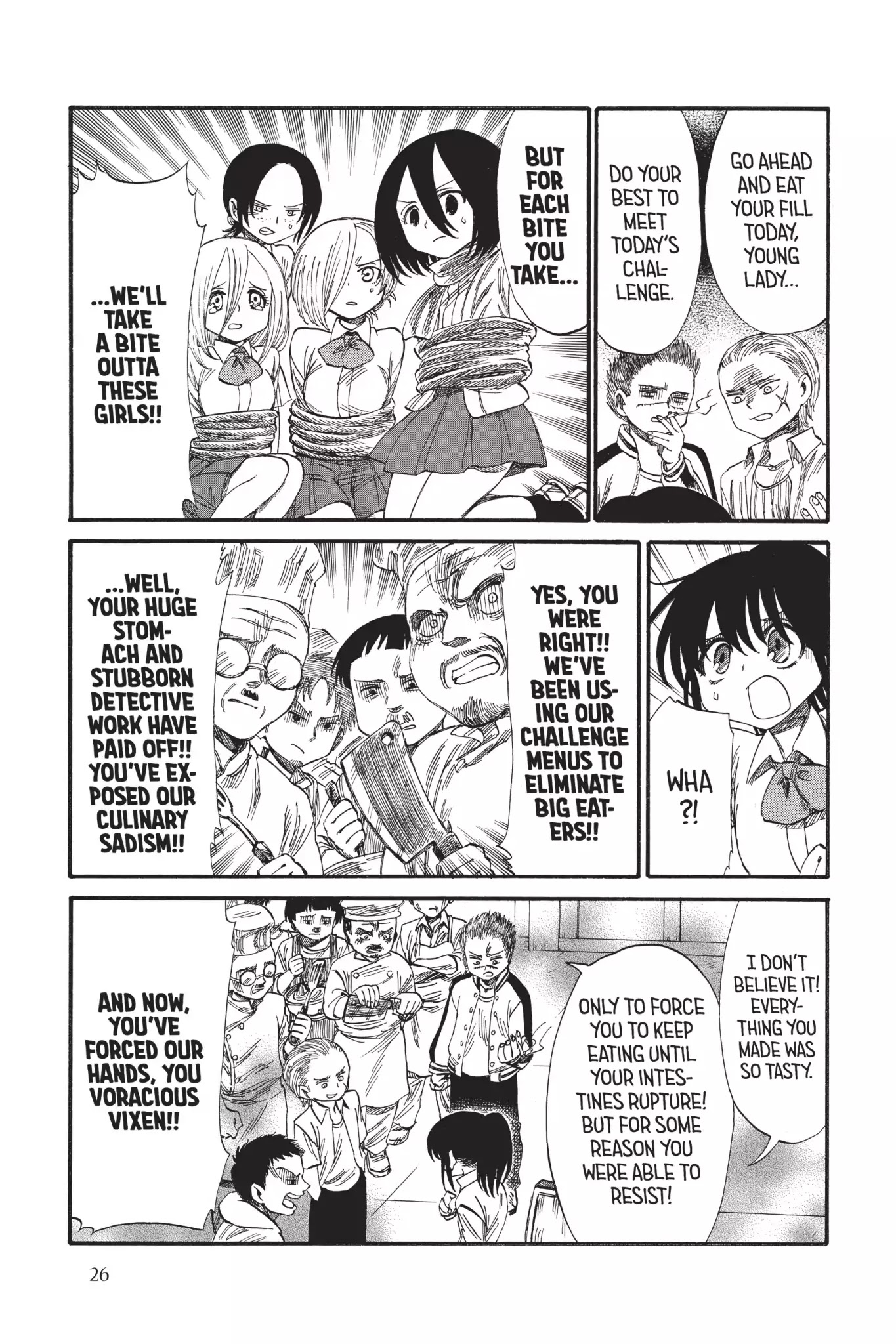 Attack on Titan: Junior High Chapter 32.6 page 11 - Chapter 32.6: Field Trip 2: Food Right! Sasha