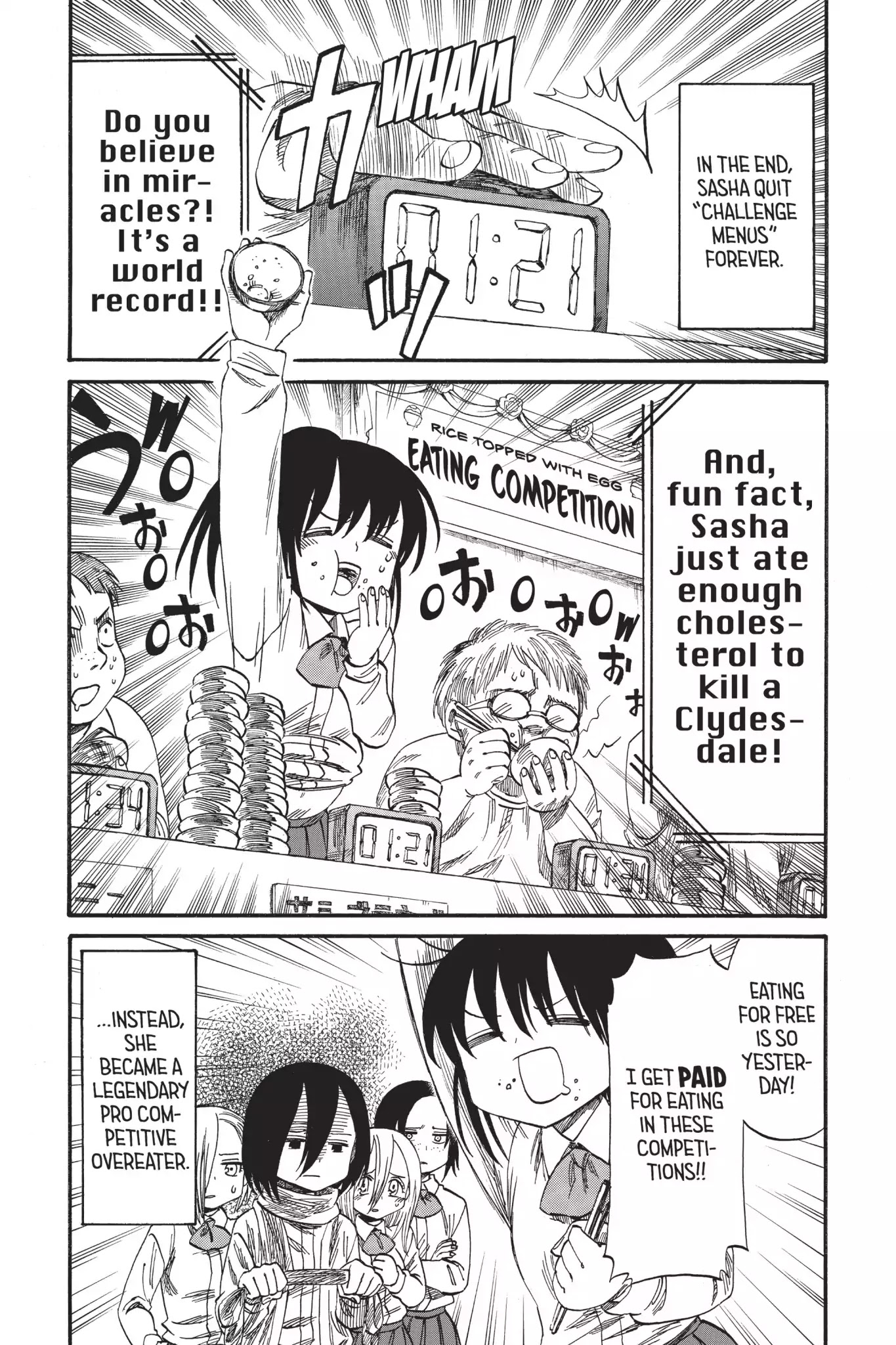 Attack on Titan: Junior High Chapter 32.6 page 16 - Chapter 32.6: Field Trip 2: Food Right! Sasha