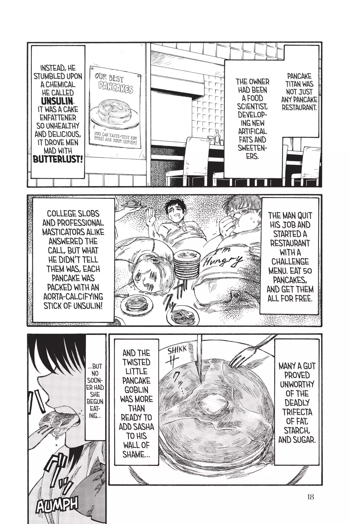 Attack on Titan: Junior High Chapter 32.6 page 4 - Chapter 32.6: Field Trip 2: Food Right! Sasha