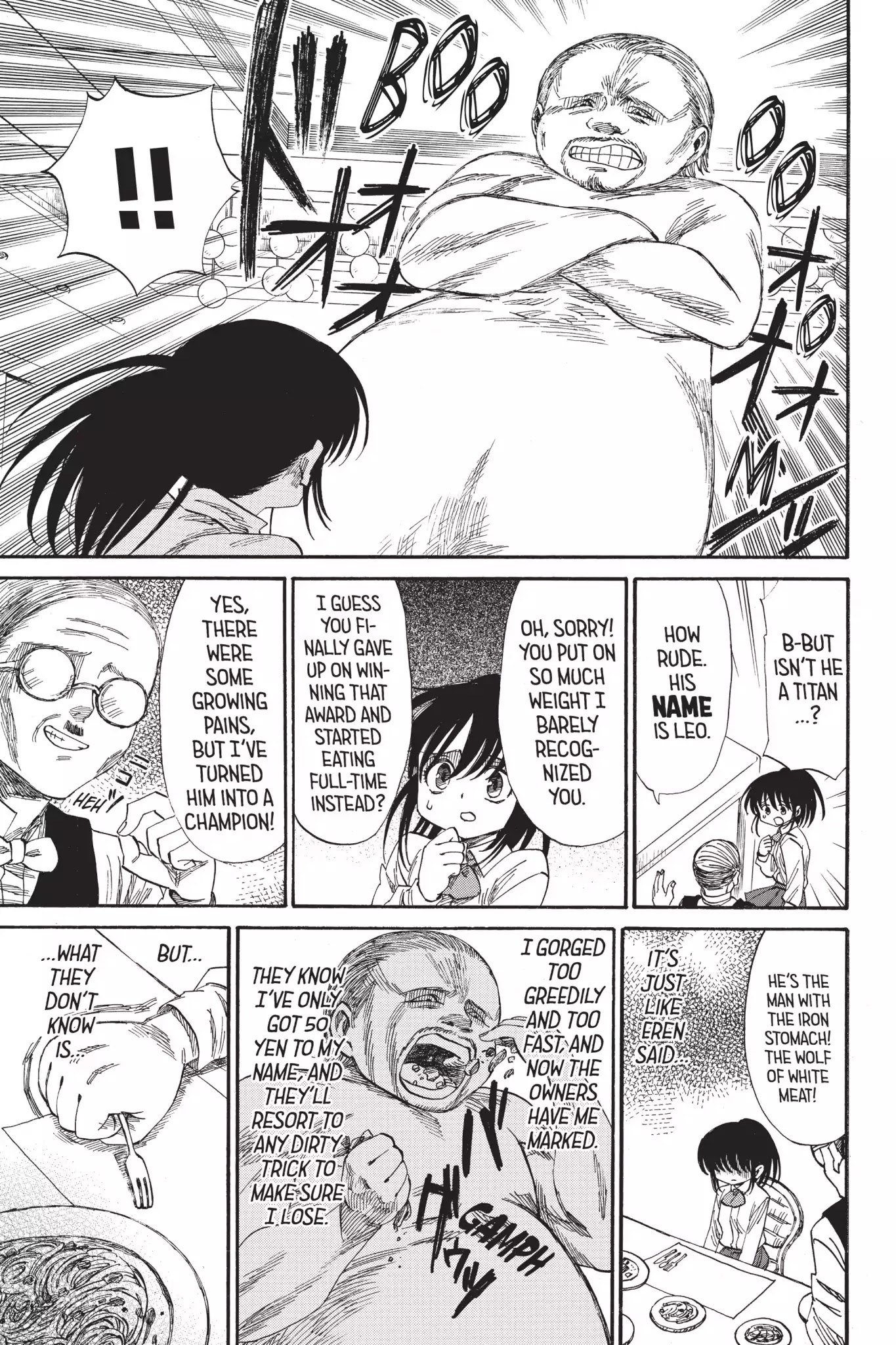 Attack on Titan: Junior High Chapter 32.6 page 7 - Chapter 32.6: Field Trip 2: Food Right! Sasha