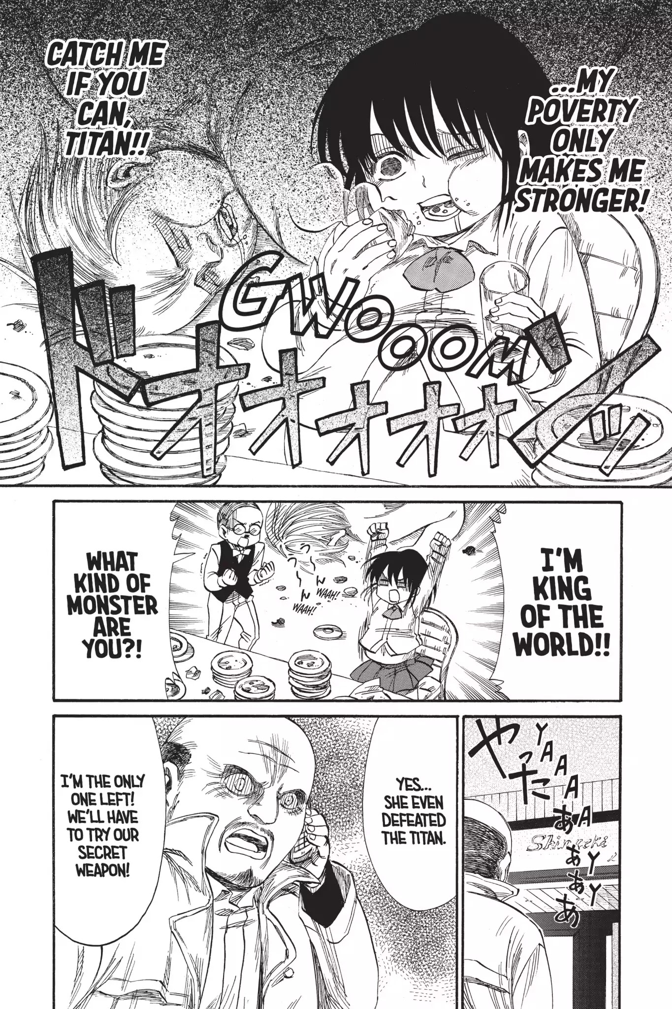 Attack on Titan: Junior High Chapter 32.6 page 8 - Chapter 32.6: Field Trip 2: Food Right! Sasha
