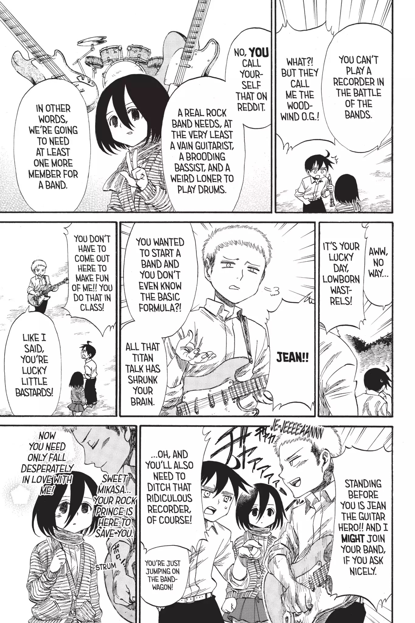 Attack on Titan: Junior High Chapter 33 page 8 - Chapter 33: Vol.3 33rd Period: The Black School Festival