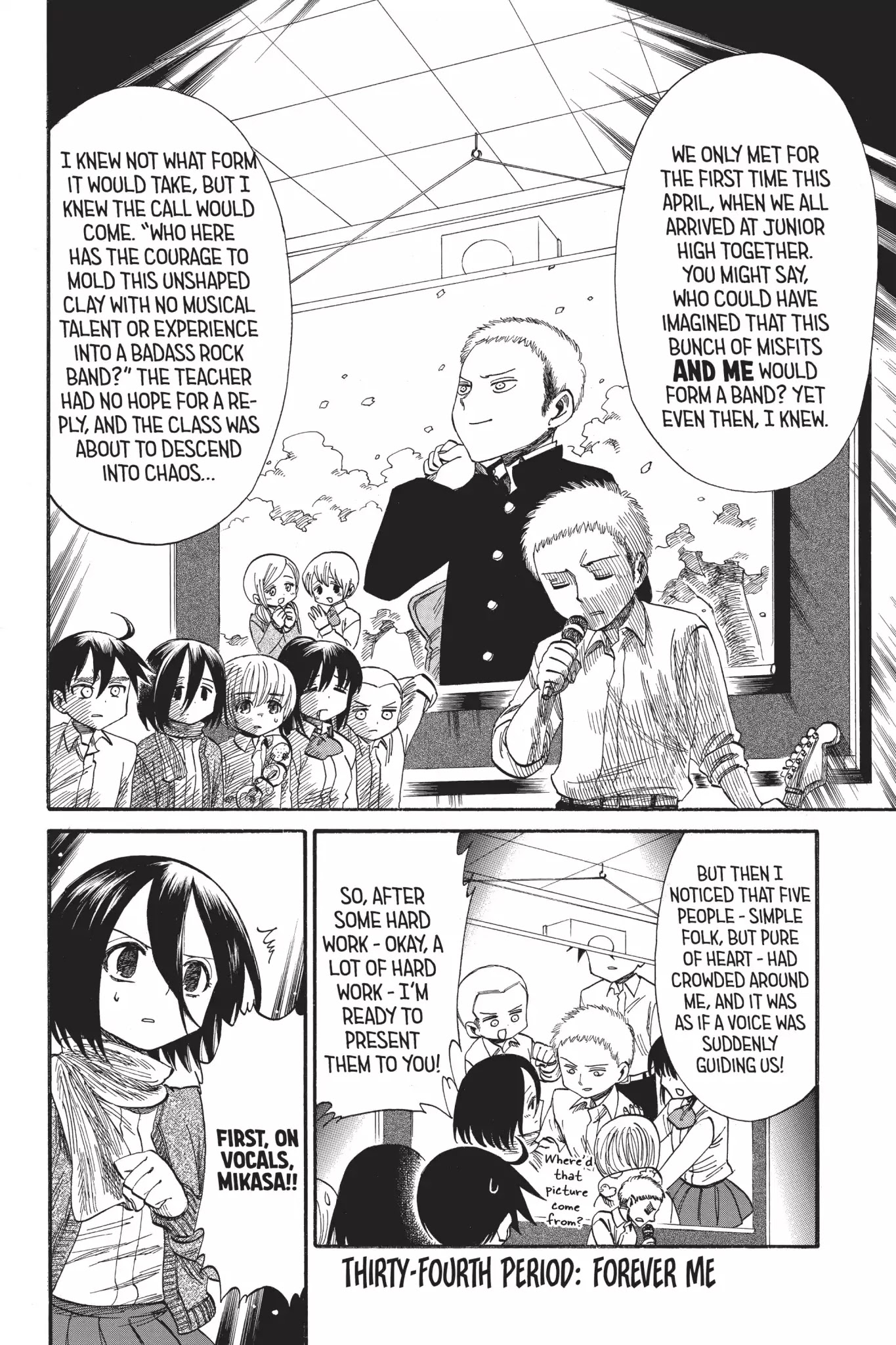 Attack on Titan: Junior High Chapter 34 page 2 - Chapter 34: Vol.3 34th Period: Forever Me