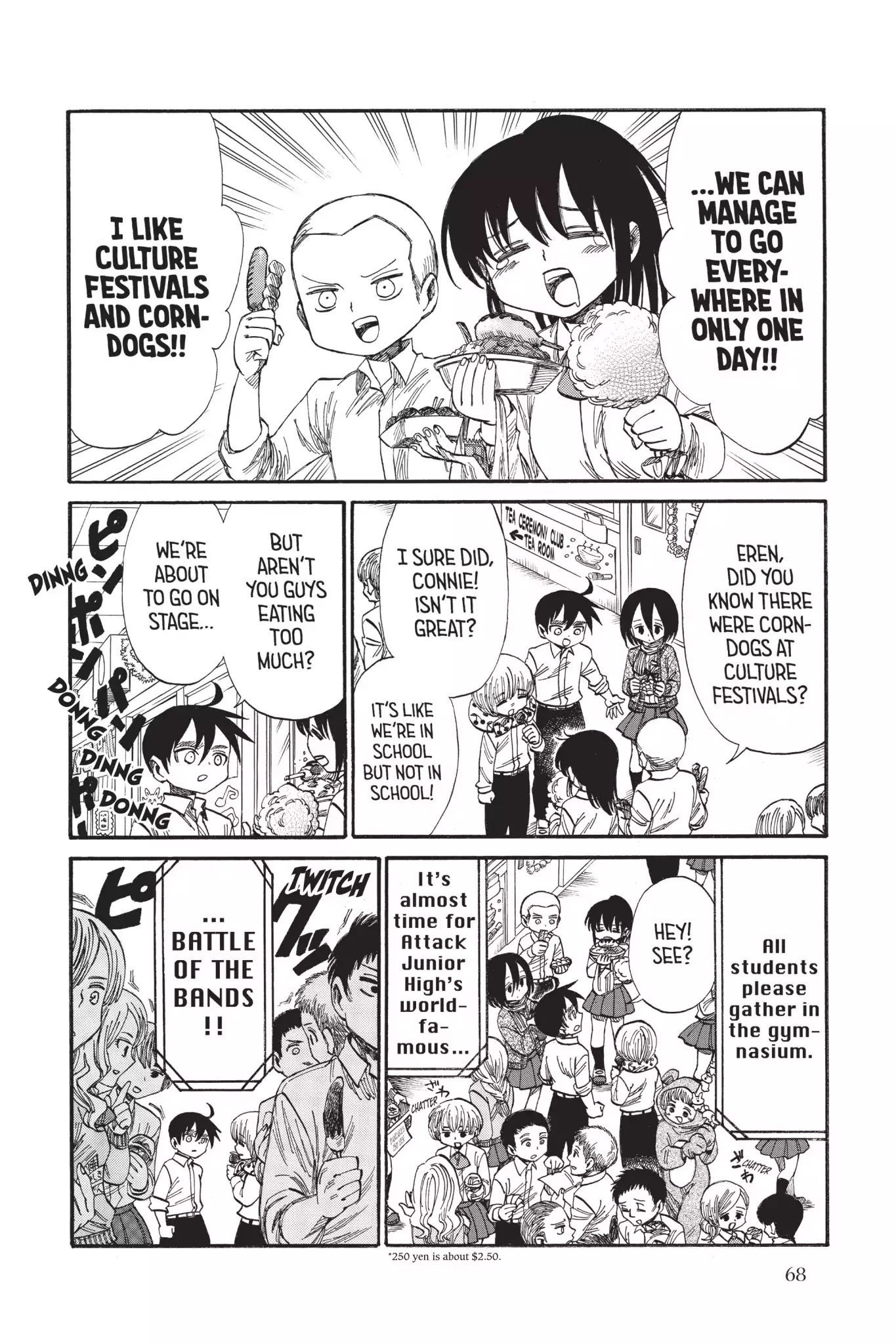 Attack on Titan: Junior High Chapter 35 page 3 - Chapter 35: Vol.3 35th Period: How To Take The Culture From A Culture Fair