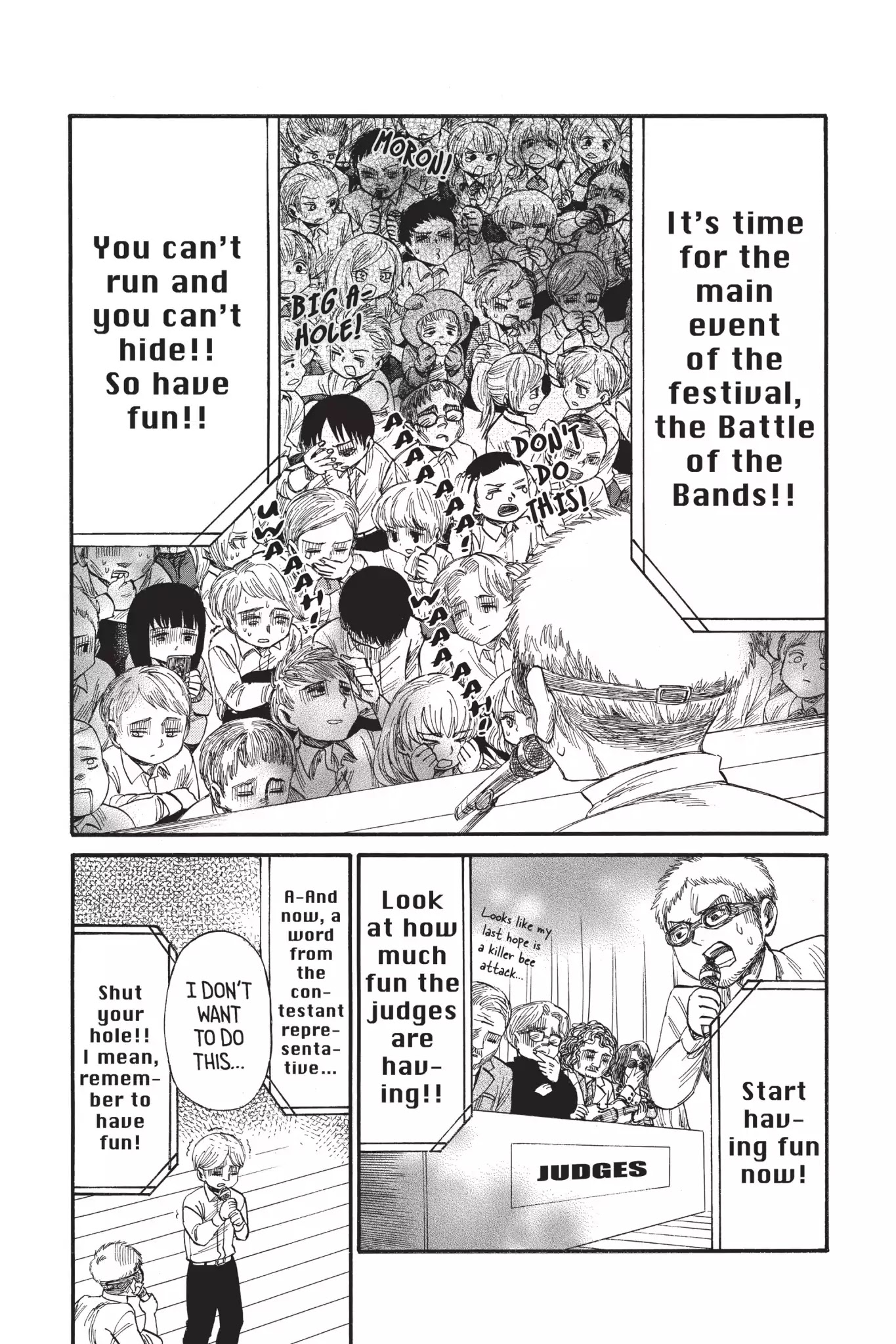 Attack on Titan: Junior High Chapter 35 page 6 - Chapter 35: Vol.3 35th Period: How To Take The Culture From A Culture Fair