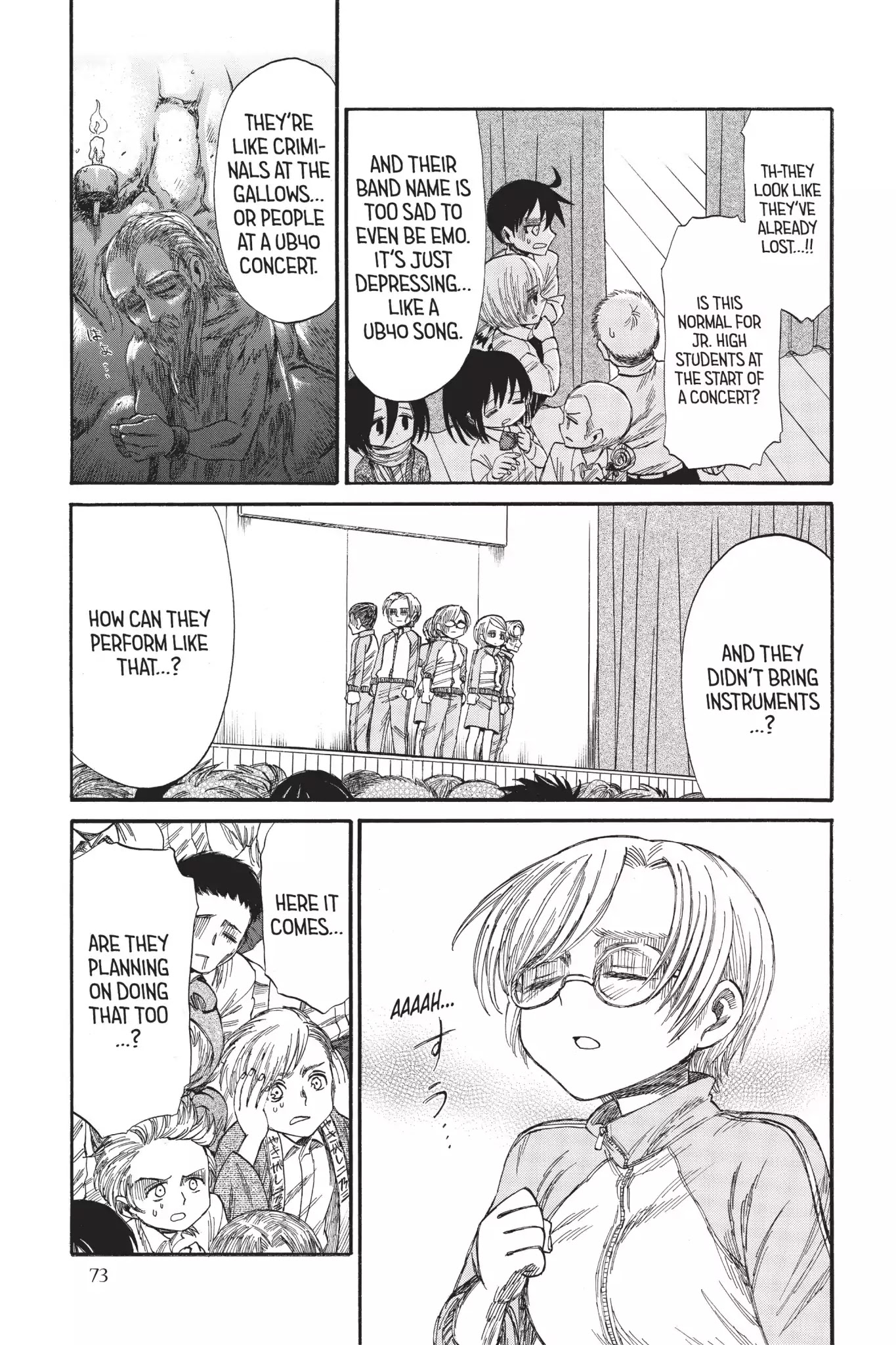 Attack on Titan: Junior High Chapter 35 page 8 - Chapter 35: Vol.3 35th Period: How To Take The Culture From A Culture Fair