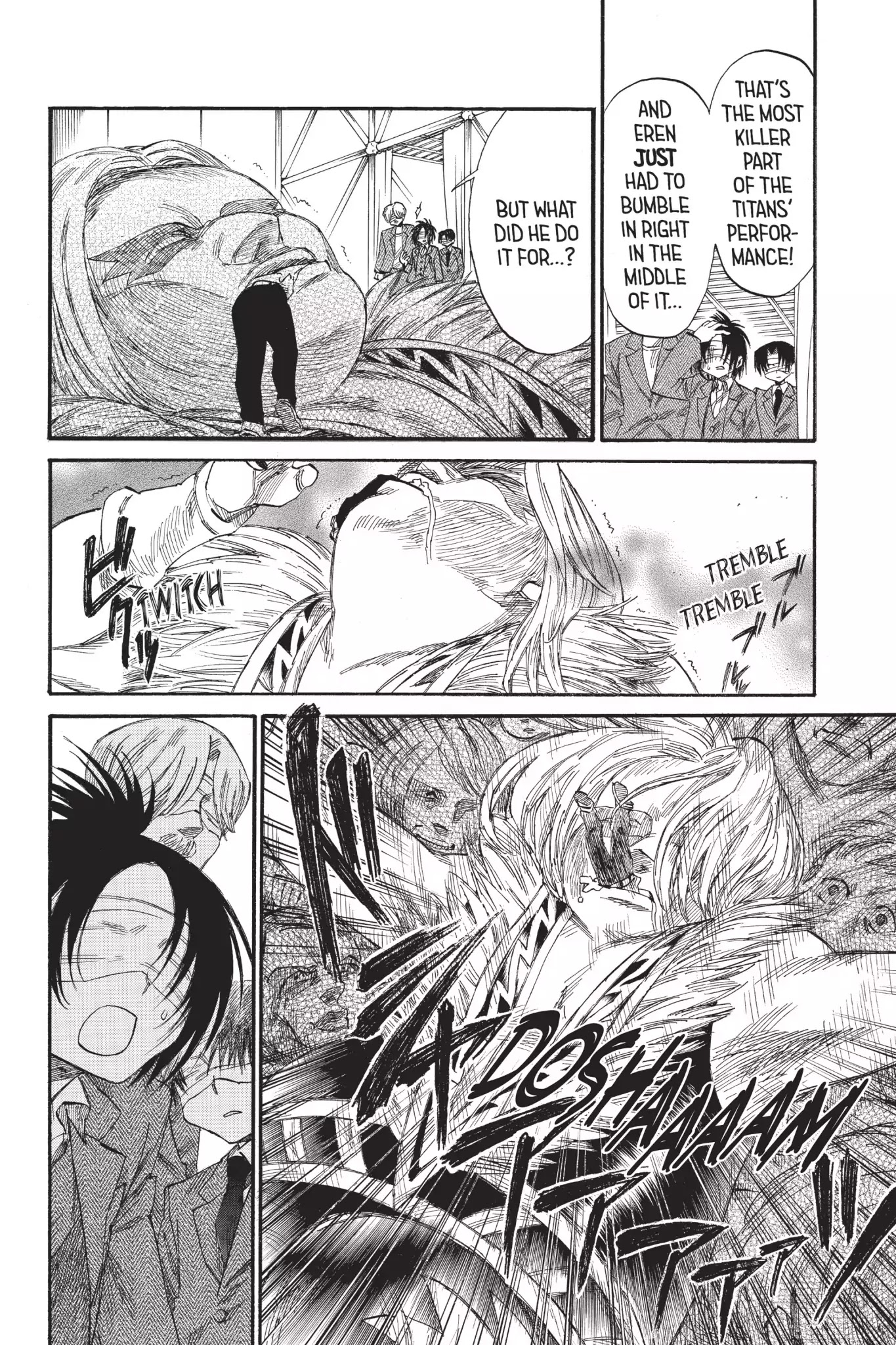 Attack on Titan: Junior High Chapter 36 page 12 - Chapter 36: Vol.3 36th Period: My Young Heart Tickled By Blindfolds
