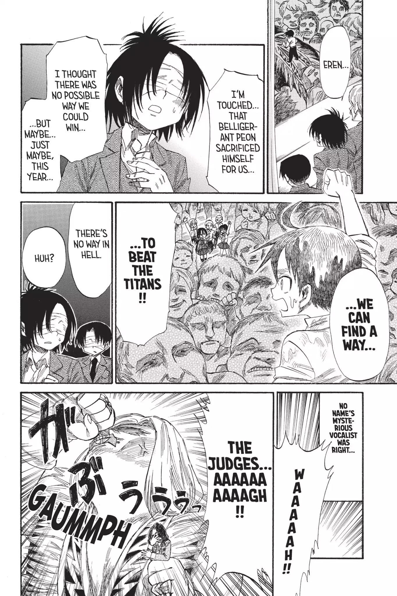 Attack on Titan: Junior High Chapter 36 page 14 - Chapter 36: Vol.3 36th Period: My Young Heart Tickled By Blindfolds