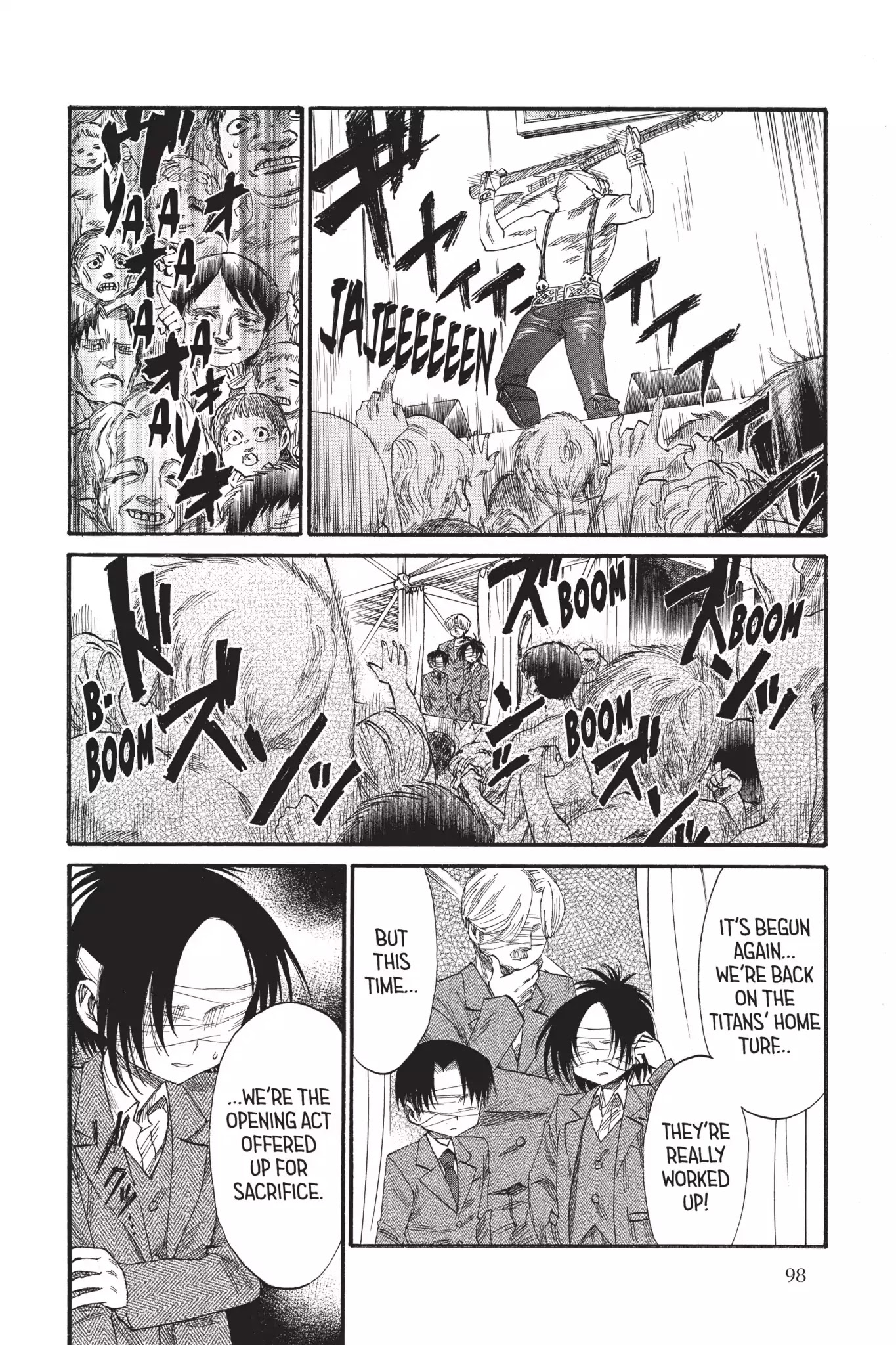 Attack on Titan: Junior High Chapter 36 page 6 - Chapter 36: Vol.3 36th Period: My Young Heart Tickled By Blindfolds