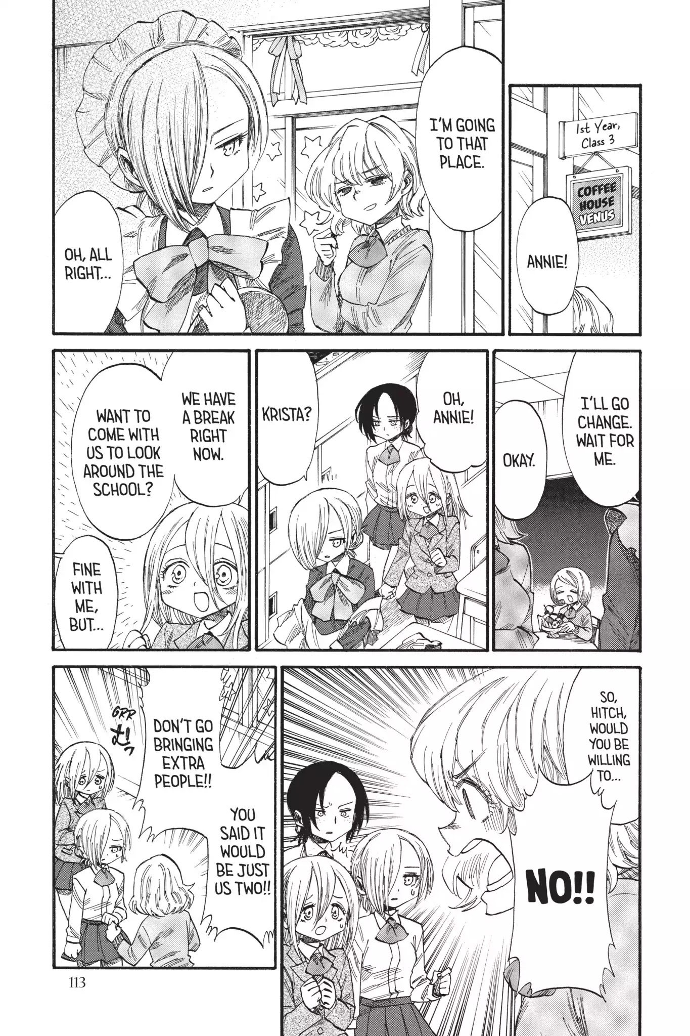 Attack on Titan: Junior High Chapter 37 page 1 - Chapter 37: Vol.3 37th Period: Ms. Can-Do Is Ms. Popular