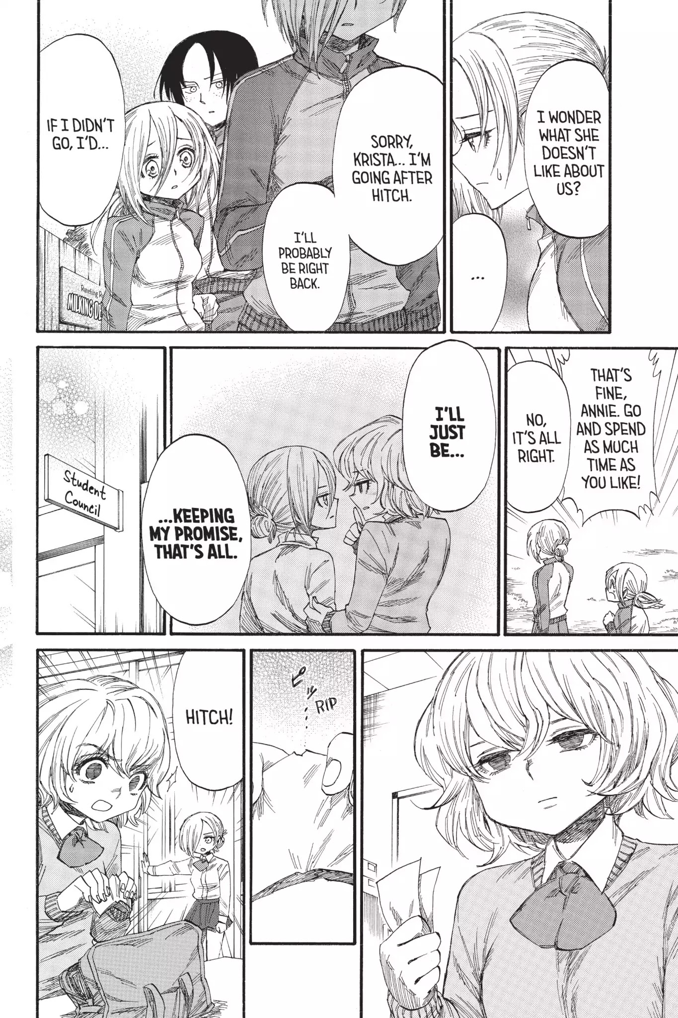 Attack on Titan: Junior High Chapter 37 page 10 - Chapter 37: Vol.3 37th Period: Ms. Can-Do Is Ms. Popular