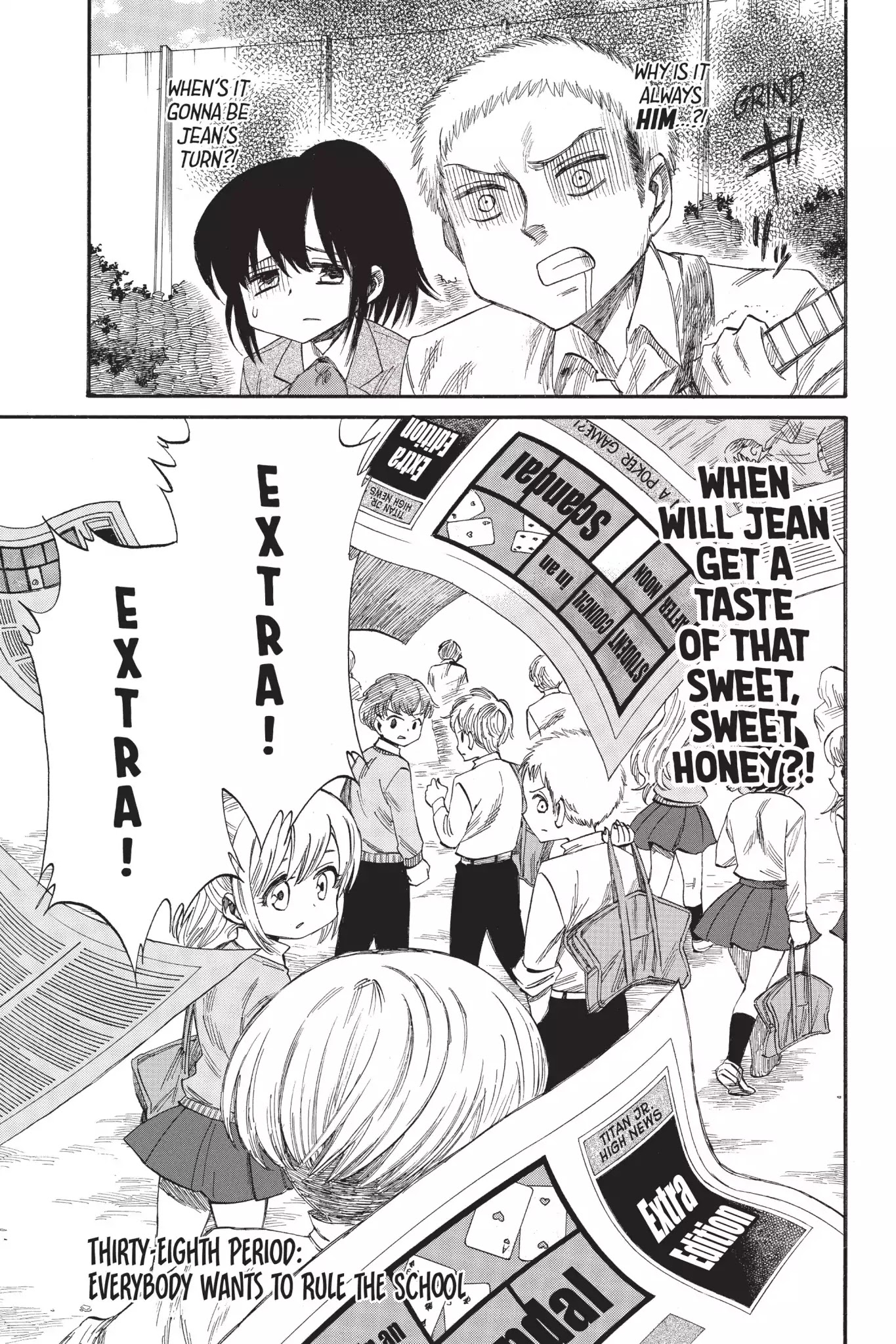 Attack on Titan: Junior High Chapter 38 page 3 - Chapter 38: Vol.3 38th Period: Everybody Wants To Rude The School