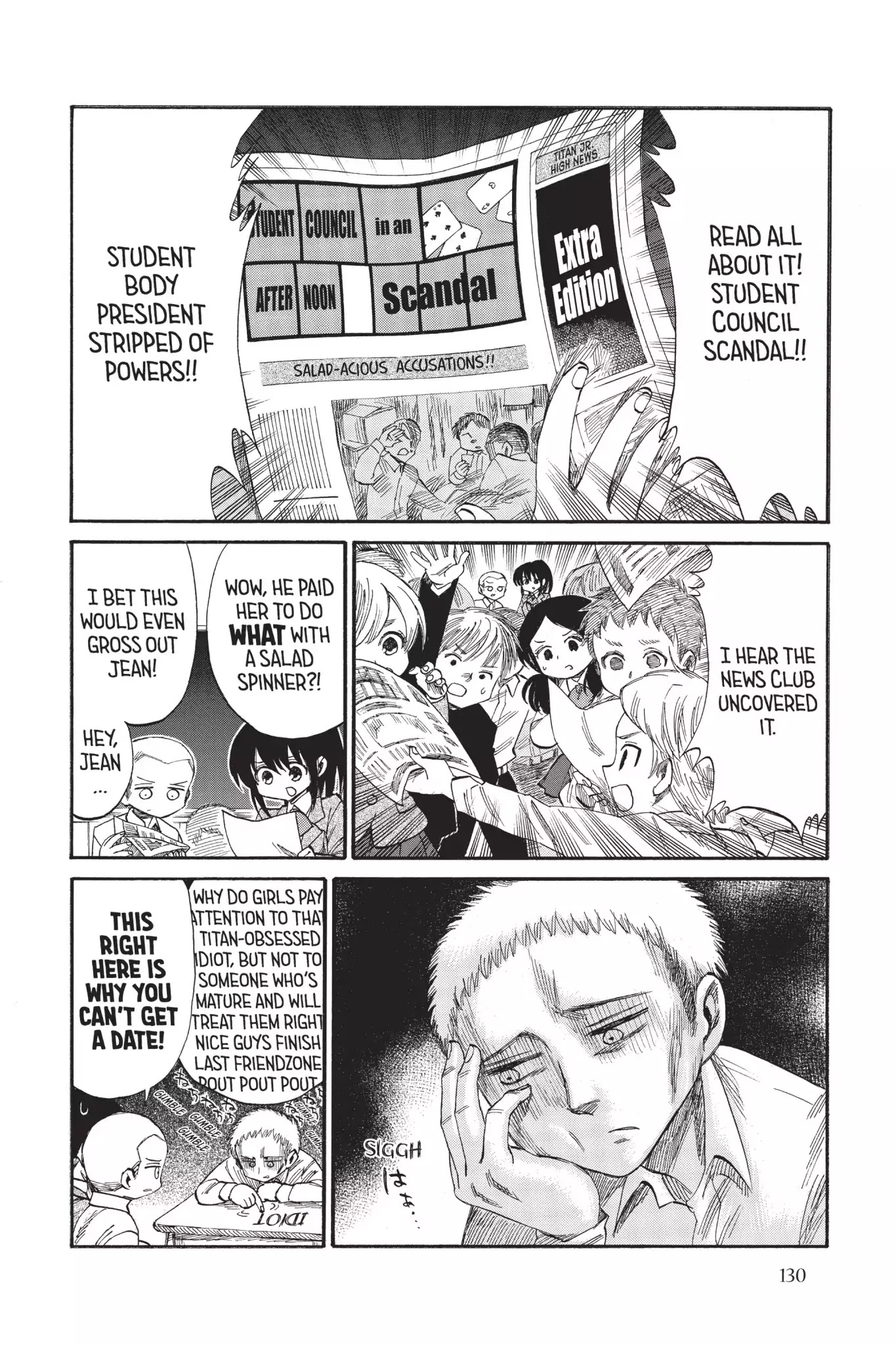 Attack on Titan: Junior High Chapter 38 page 4 - Chapter 38: Vol.3 38th Period: Everybody Wants To Rude The School