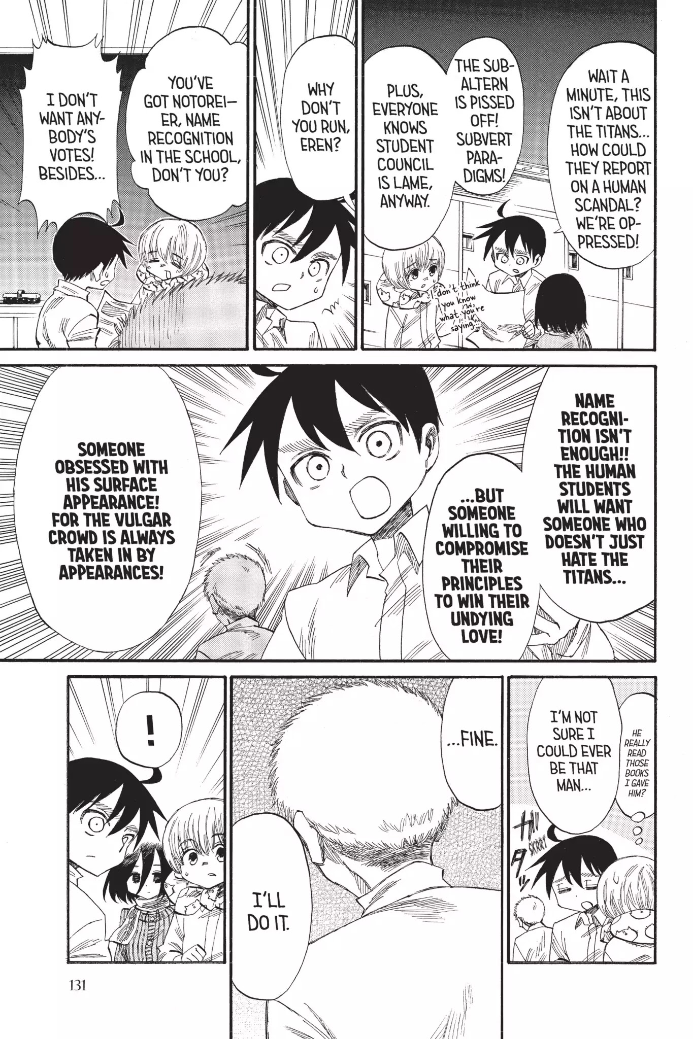 Attack on Titan: Junior High Chapter 38 page 5 - Chapter 38: Vol.3 38th Period: Everybody Wants To Rude The School