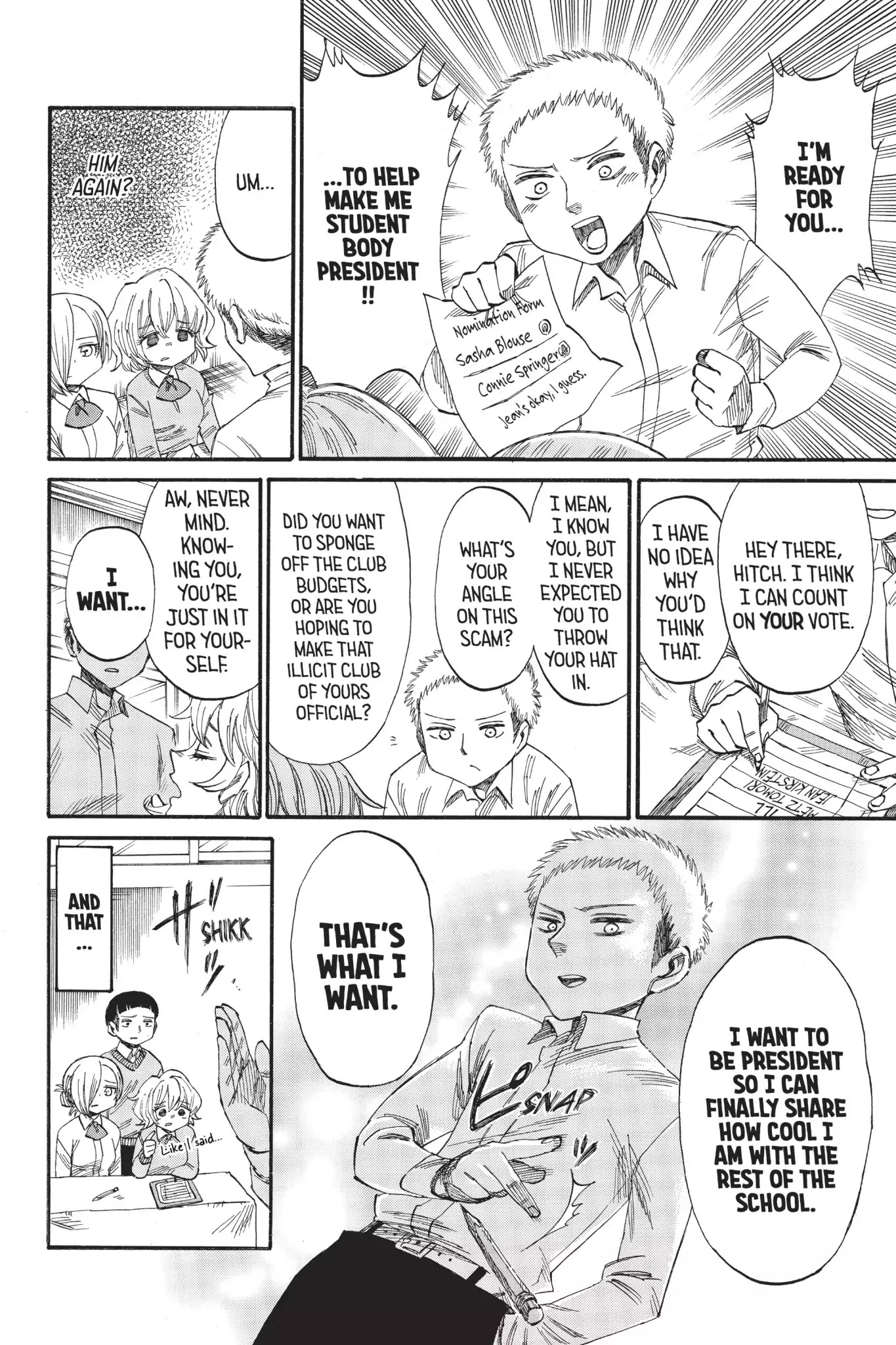Attack on Titan: Junior High Chapter 38 page 8 - Chapter 38: Vol.3 38th Period: Everybody Wants To Rude The School