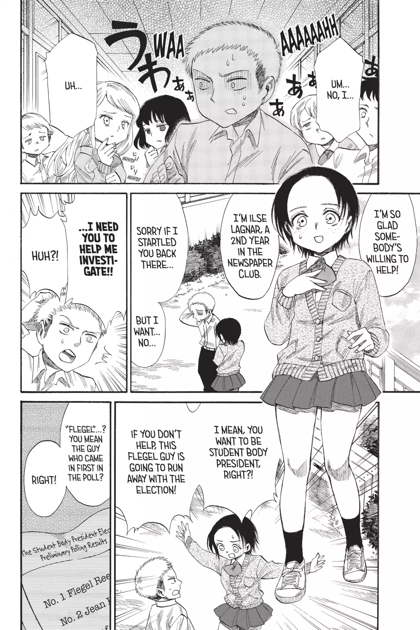 Attack on Titan: Junior High Chapter 39 page 10 - Chapter 39: Vol.3 39th Period: Ilse's Rage