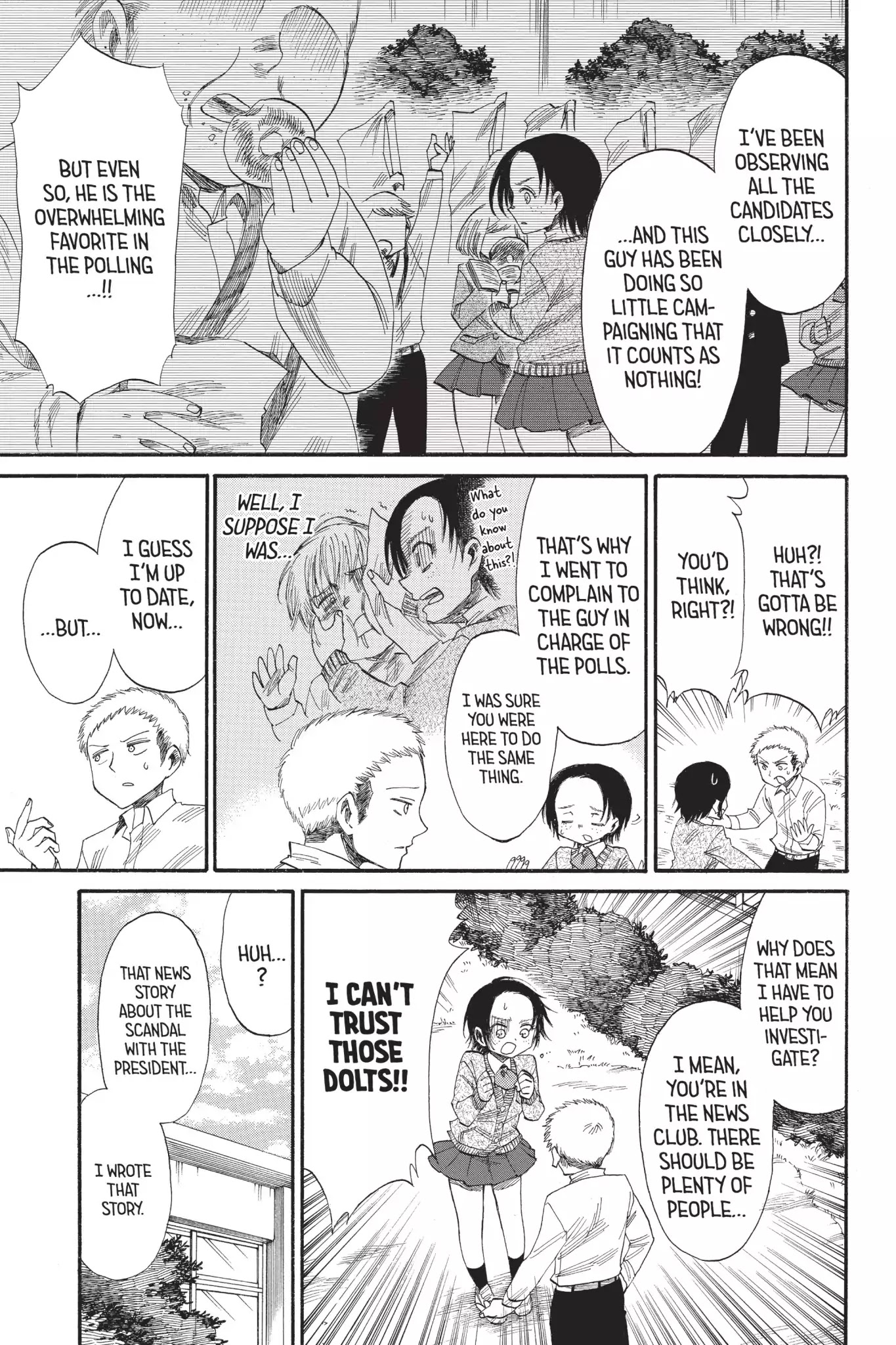 Attack on Titan: Junior High Chapter 39 page 11 - Chapter 39: Vol.3 39th Period: Ilse's Rage