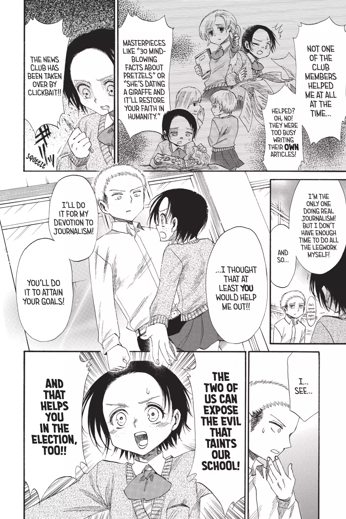 Attack on Titan: Junior High Chapter 39 page 12 - Chapter 39: Vol.3 39th Period: Ilse's Rage