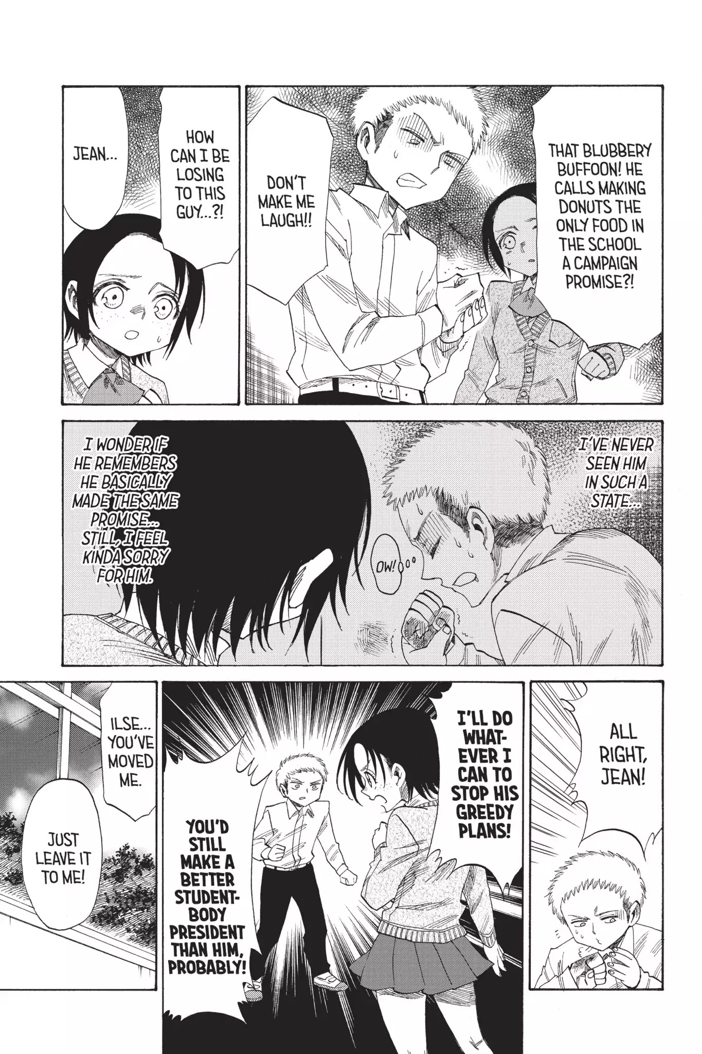 Attack on Titan: Junior High Chapter 40 page 13 - Chapter 40: Vol.3 40th Period: Do, A Donut, A Female Eating