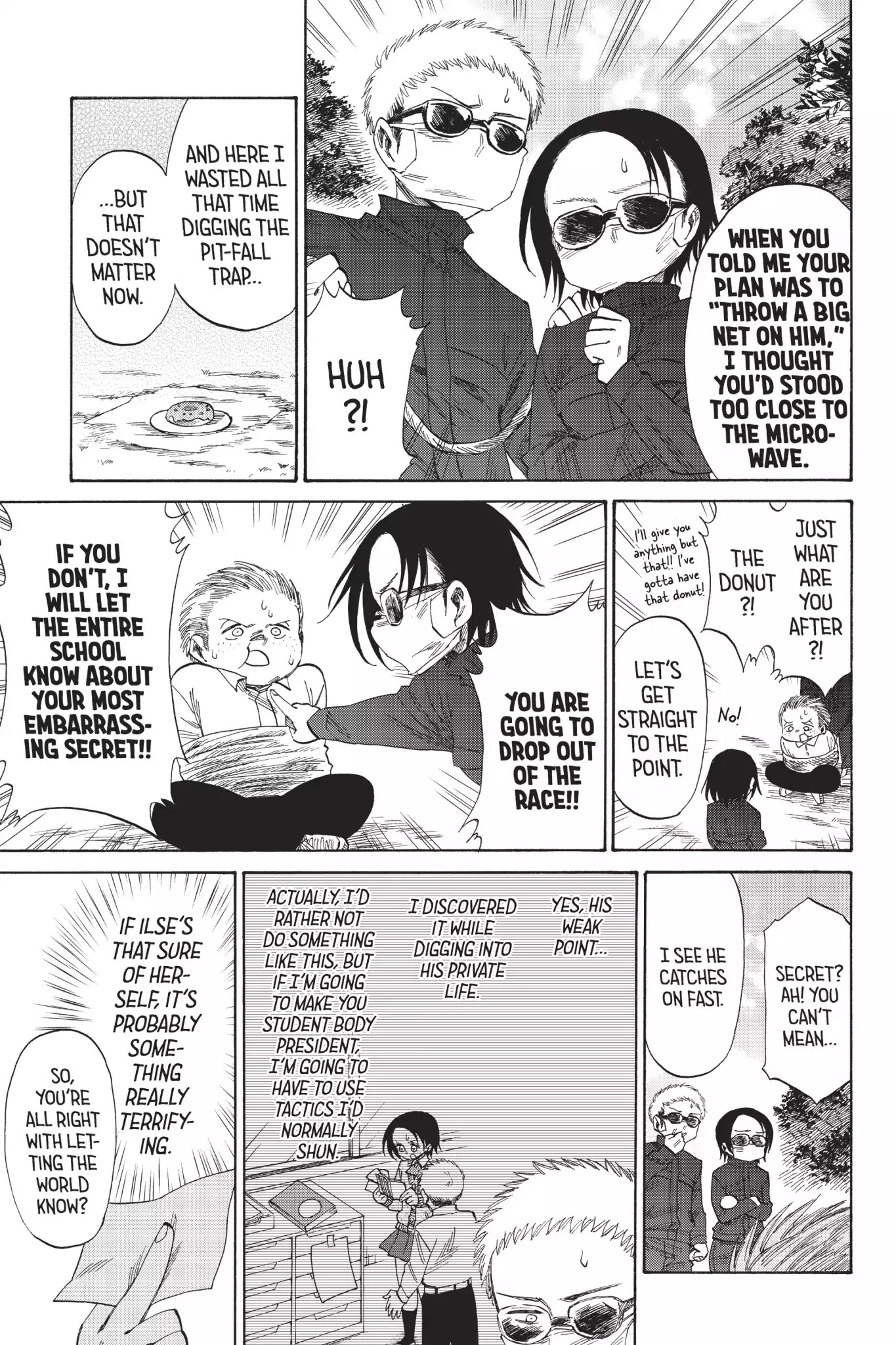 Attack on Titan: Junior High Chapter 40 page 15 - Chapter 40: Vol.3 40th Period: Do, A Donut, A Female Eating