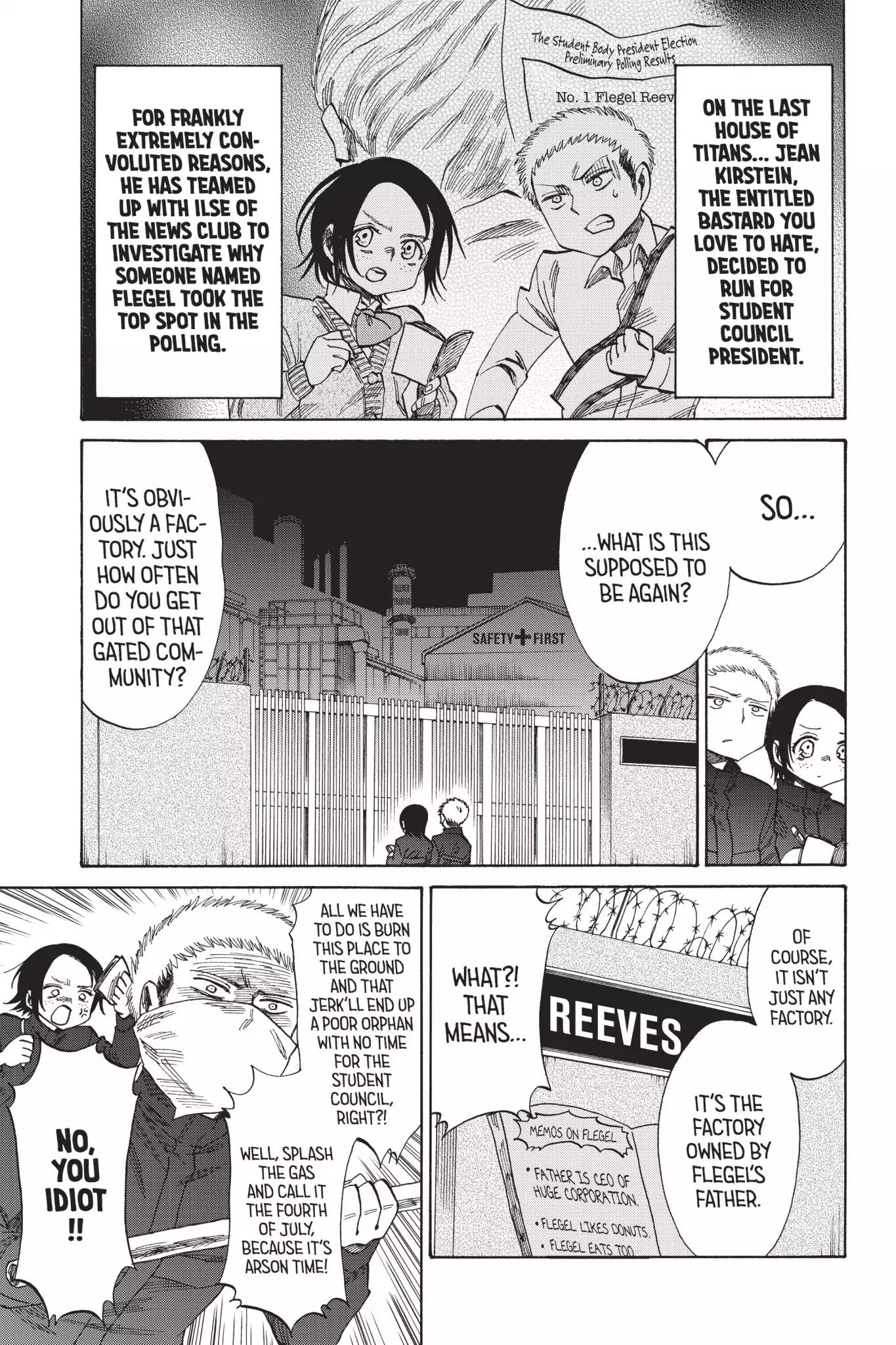 Attack on Titan: Junior High Chapter 40 page 3 - Chapter 40: Vol.3 40th Period: Do, A Donut, A Female Eating