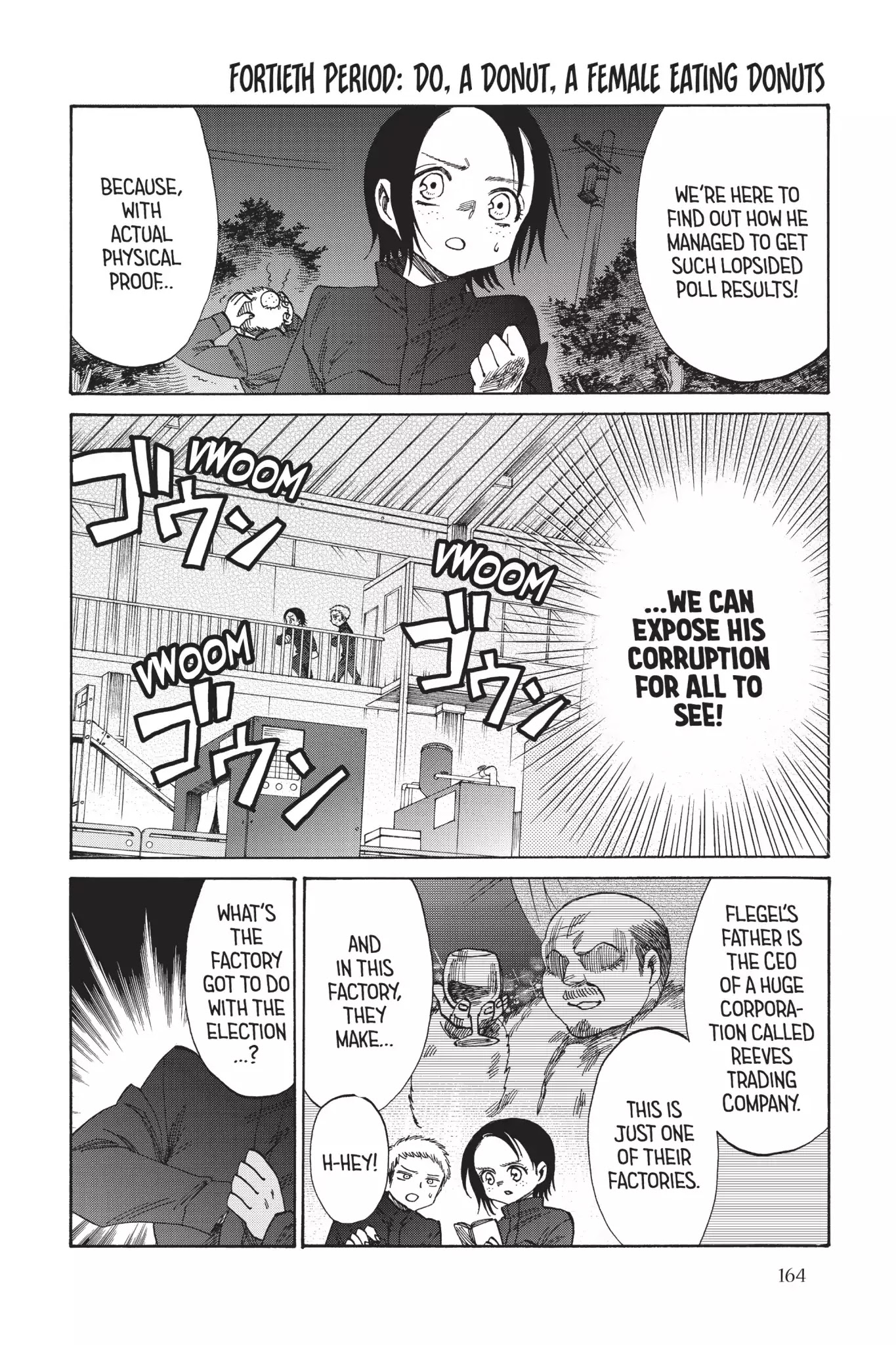 Attack on Titan: Junior High Chapter 40 page 4 - Chapter 40: Vol.3 40th Period: Do, A Donut, A Female Eating