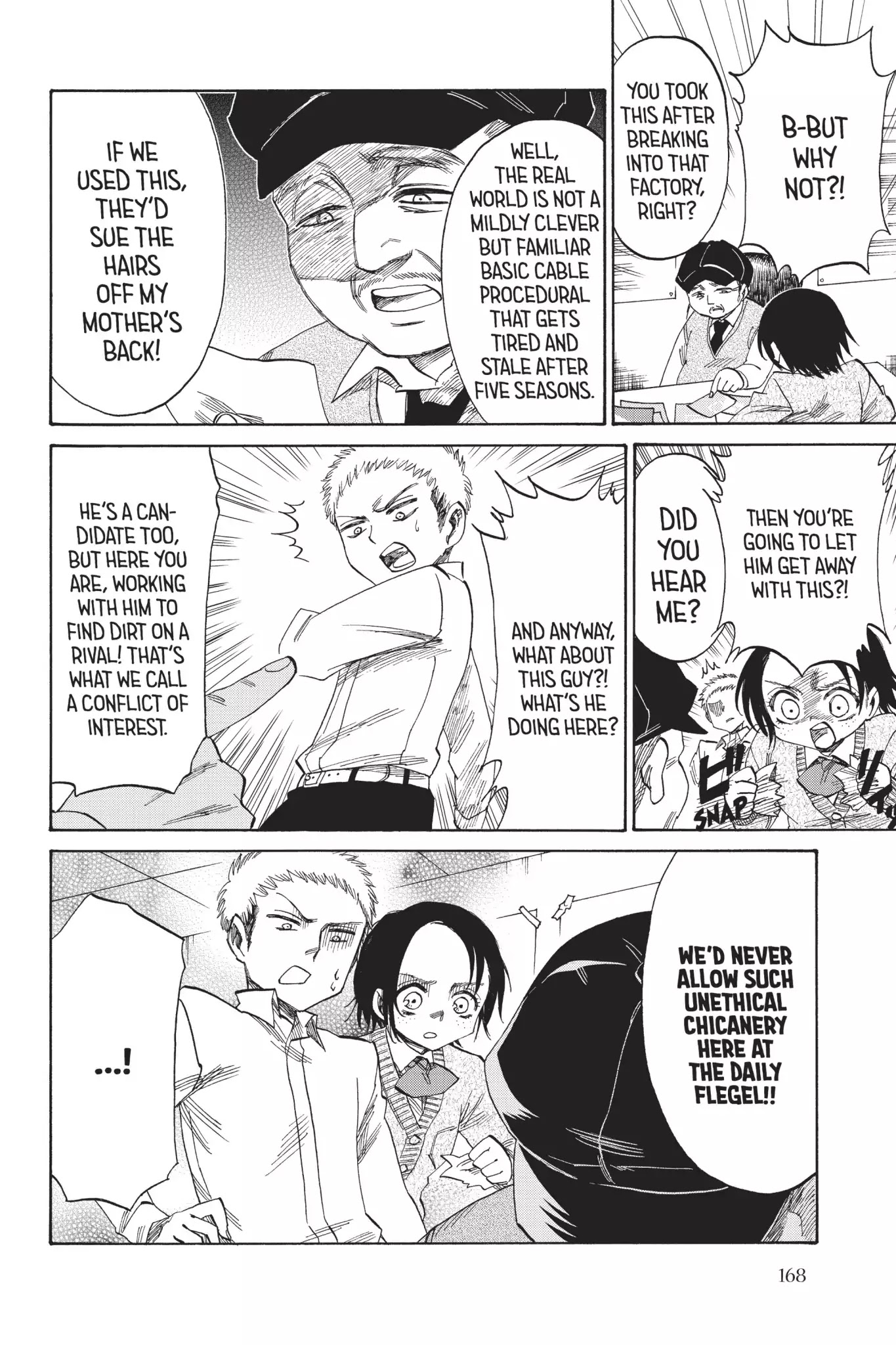 Attack on Titan: Junior High Chapter 40 page 8 - Chapter 40: Vol.3 40th Period: Do, A Donut, A Female Eating