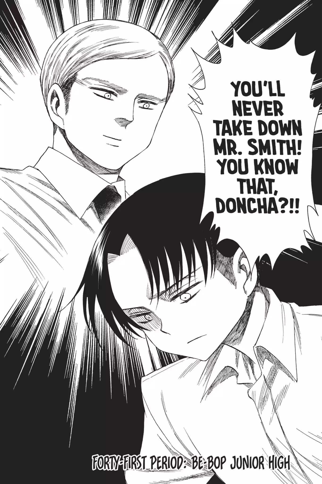 Attack on Titan: Junior High Chapter 41 page 2 - Chapter 41: Vol.3 41st Period: Be-bop Junior High