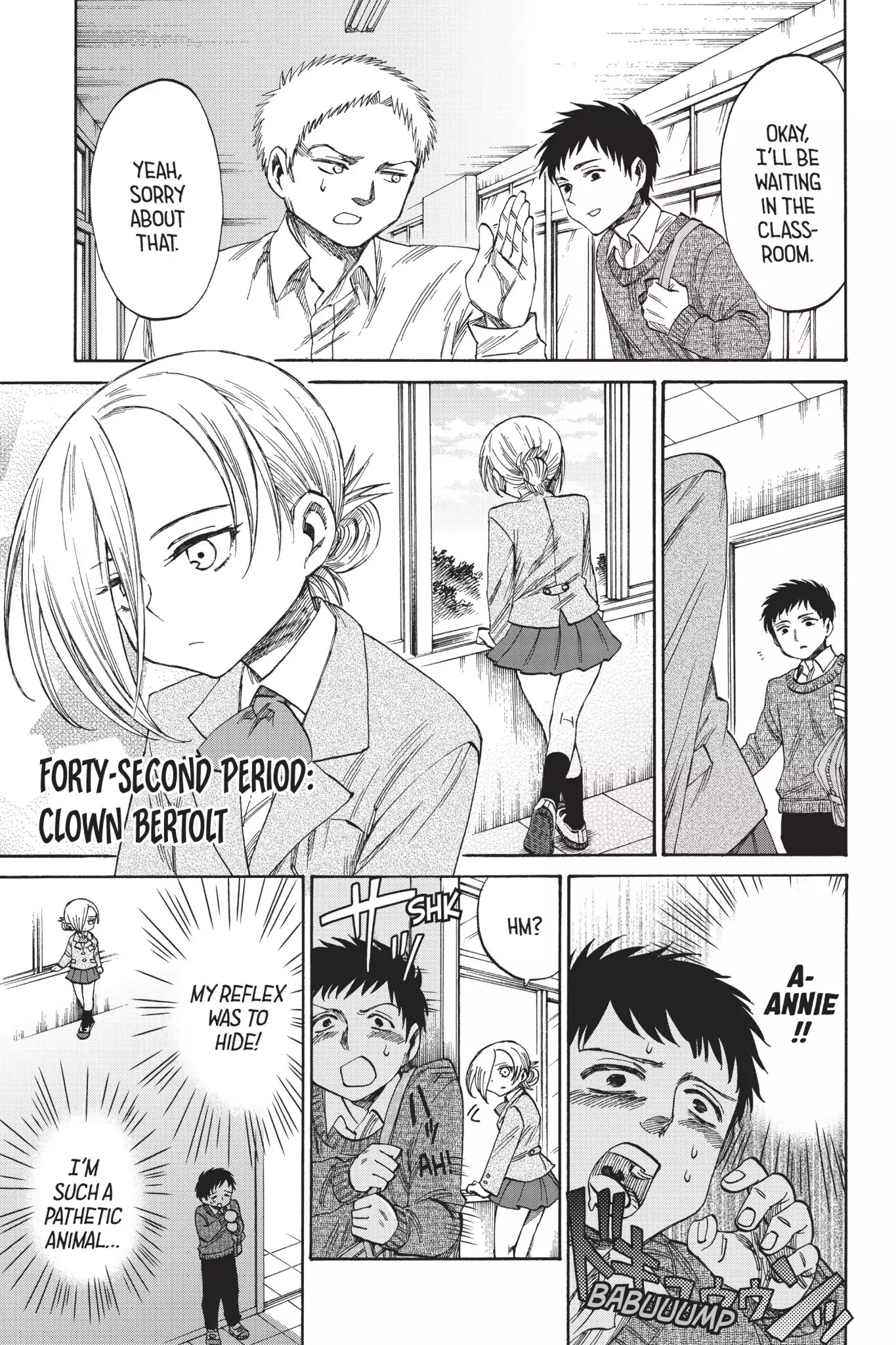 Attack on Titan: Junior High Chapter 42 page 1 - Chapter 42: Vol.3 42nd Period: Clown Bertolt
