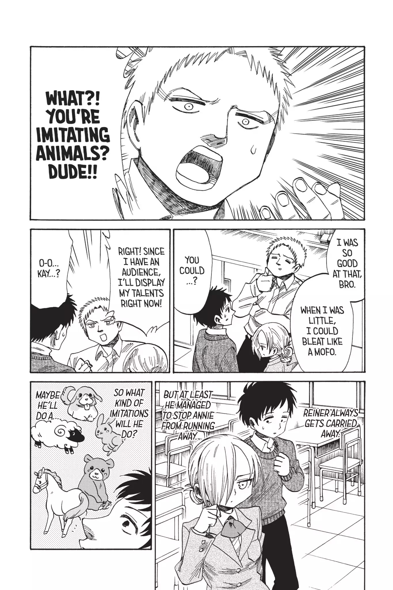 Attack on Titan: Junior High Chapter 42 page 10 - Chapter 42: Vol.3 42nd Period: Clown Bertolt