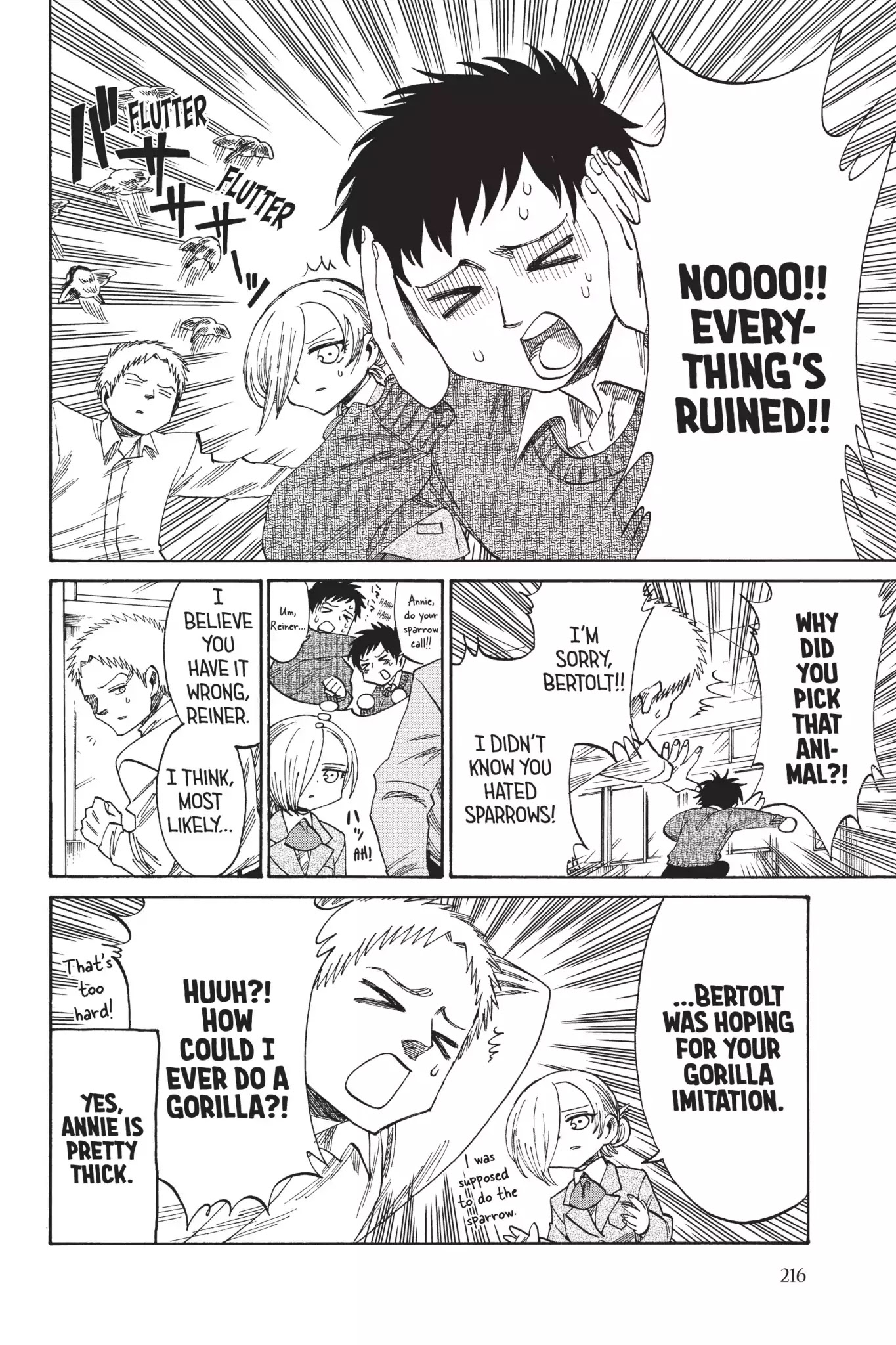 Attack on Titan: Junior High Chapter 42 page 14 - Chapter 42: Vol.3 42nd Period: Clown Bertolt