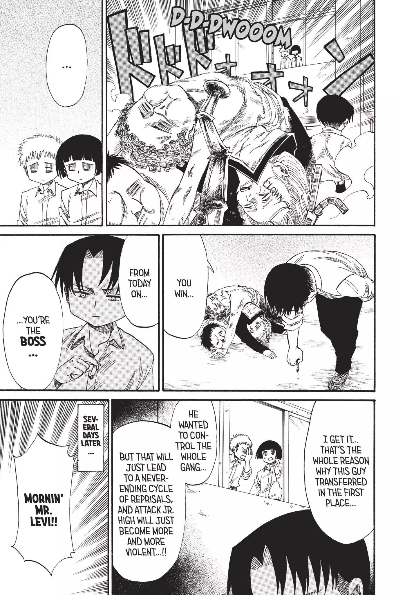 Attack on Titan: Junior High Chapter 43.5 page 7 - Chapter 43.5: Field Trip 3: Be-bop Junior High (Battle Of The Four Kings Of Heaven Edition)