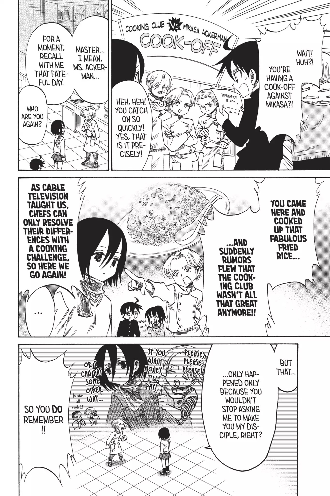 Attack on Titan: Junior High Chapter 43 page 4 - Chapter 43: Vol.3 43rd Period: Iron Chef (14 Yrs Old)