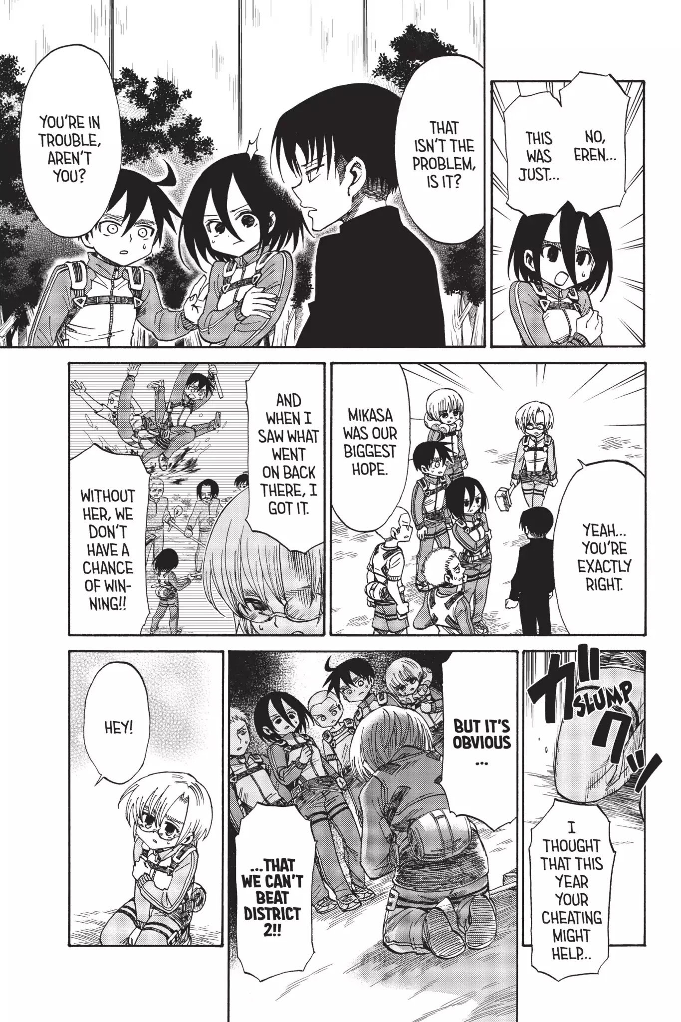 Attack on Titan: Junior High Chapter 45 page 12 - Chapter 45: Vol.3 45th Period: Final Battle! The Wall Beautification Contest